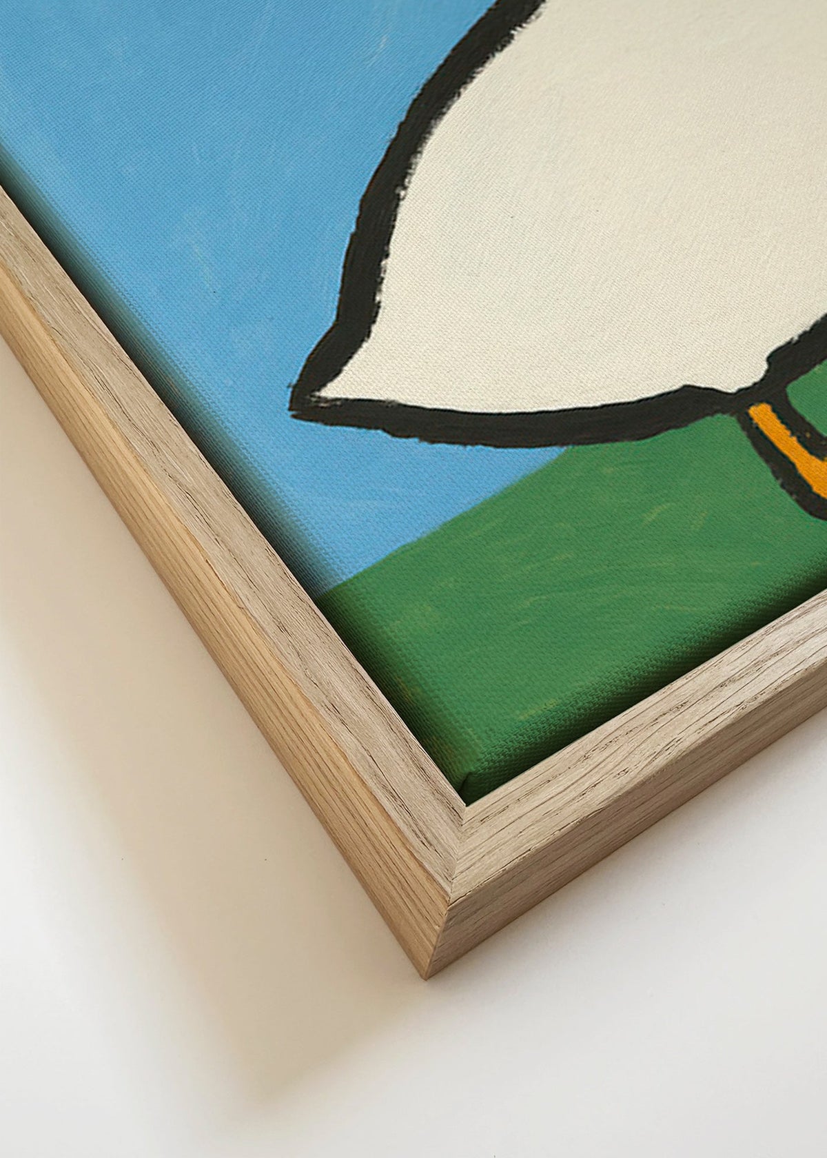 Gås-illustration – Canvas detail