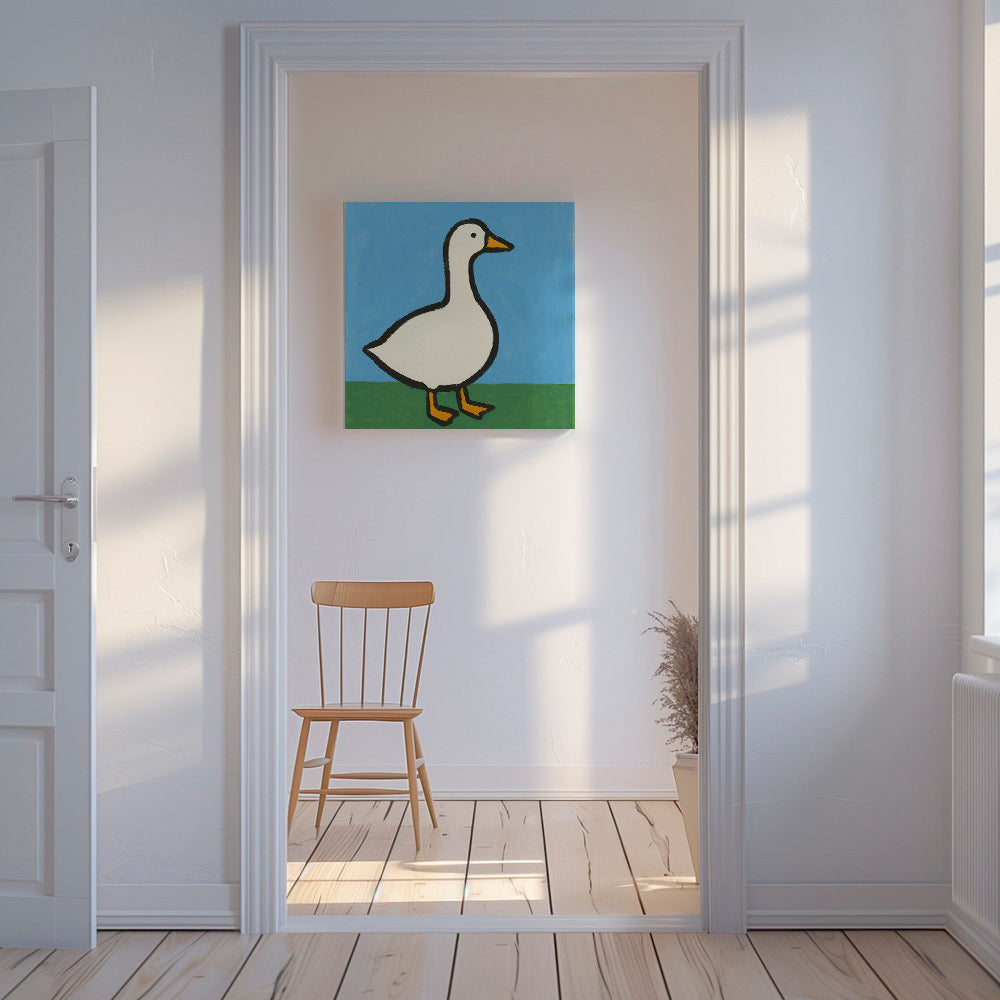 Gås-illustration – Canvas