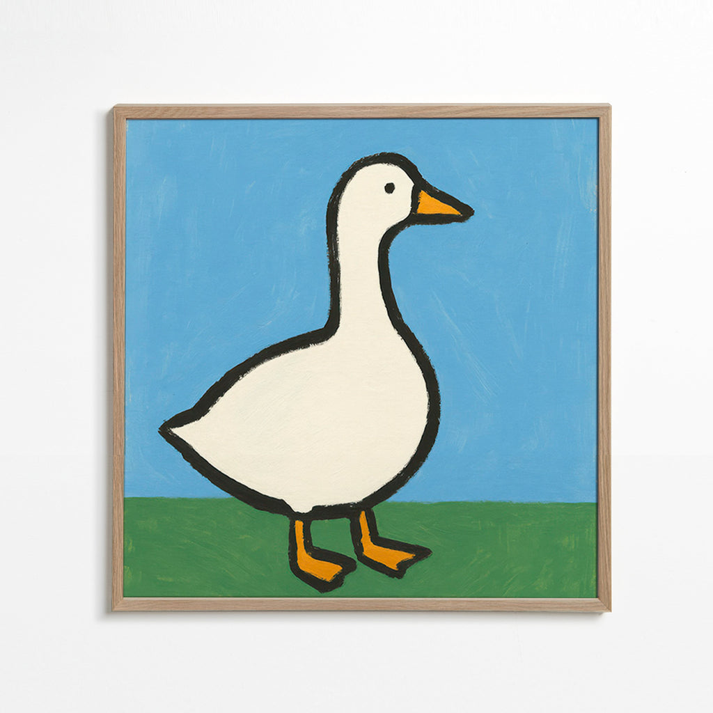 Gås-illustration – Oak Frame
