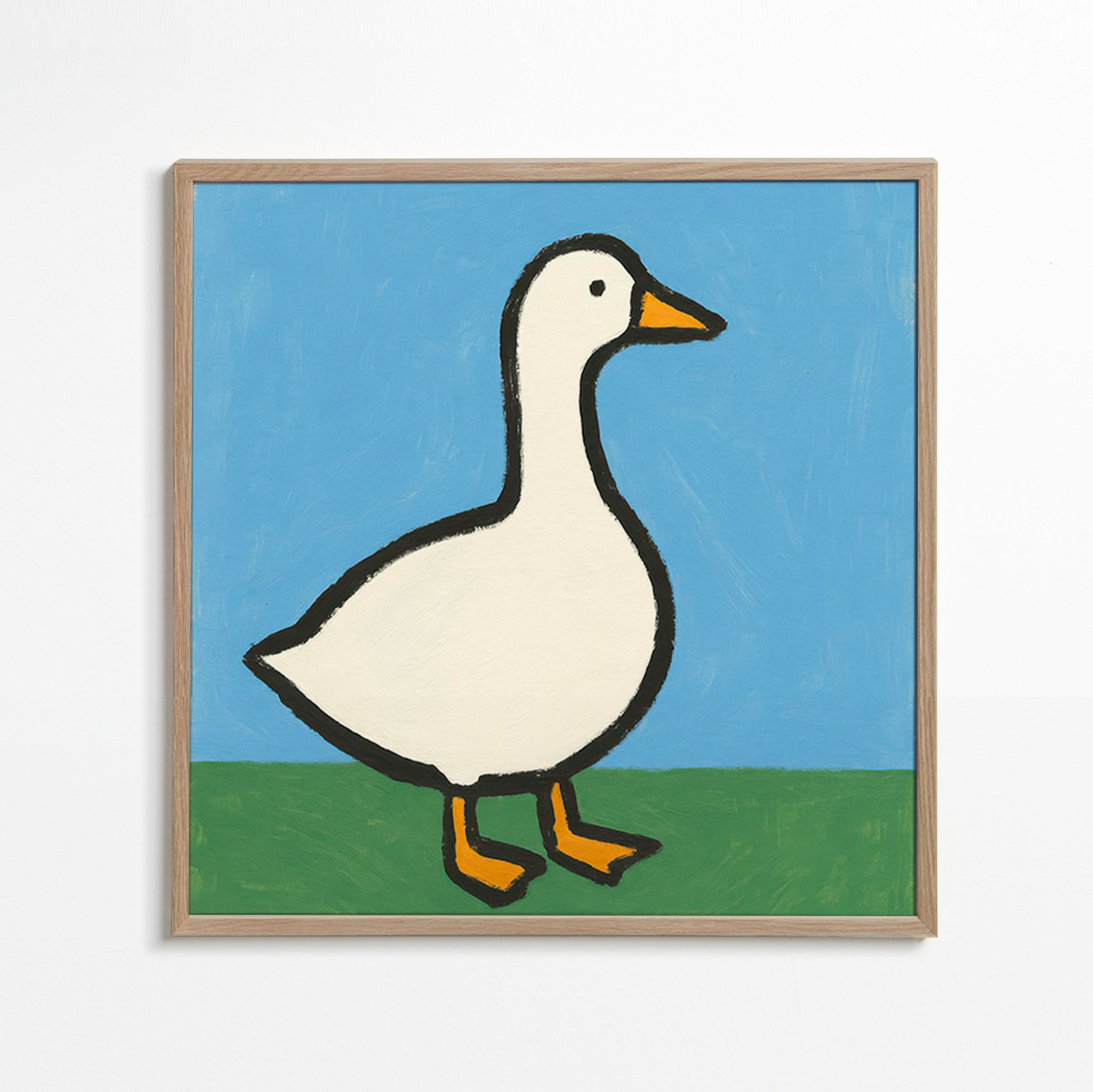Gås-illustration – Oak Frame