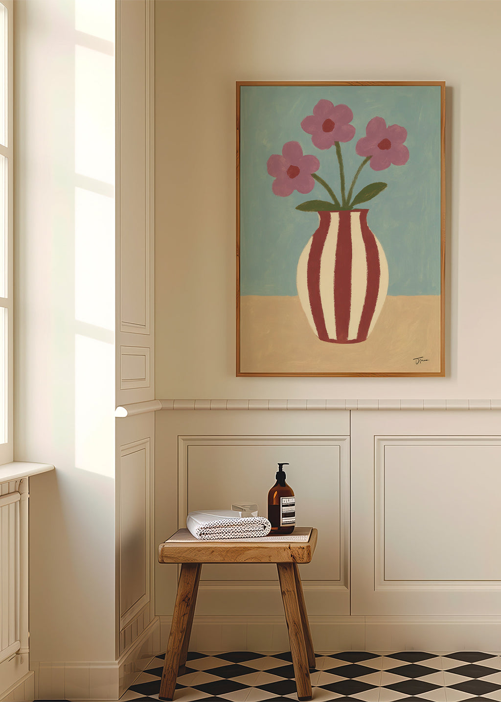 Botanisk plakat med vase og blomster – Product3