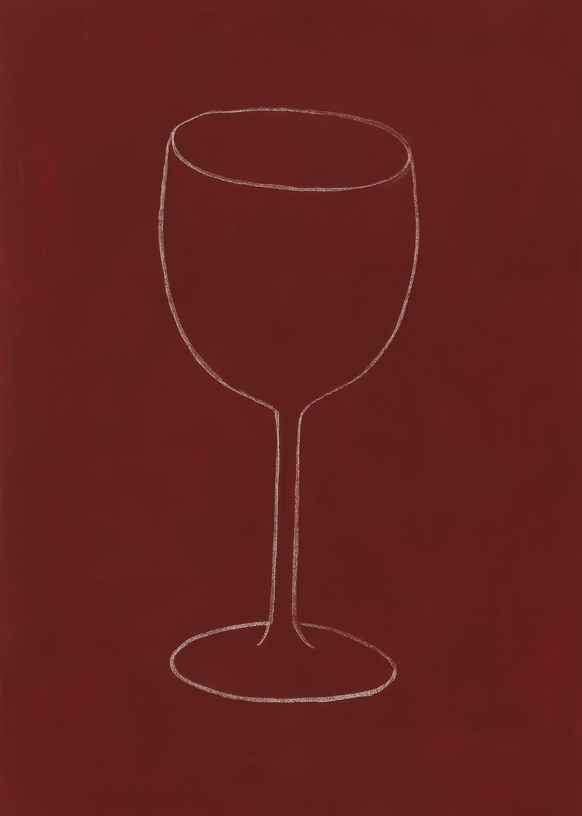 Wine Silhouette - Unframed art print