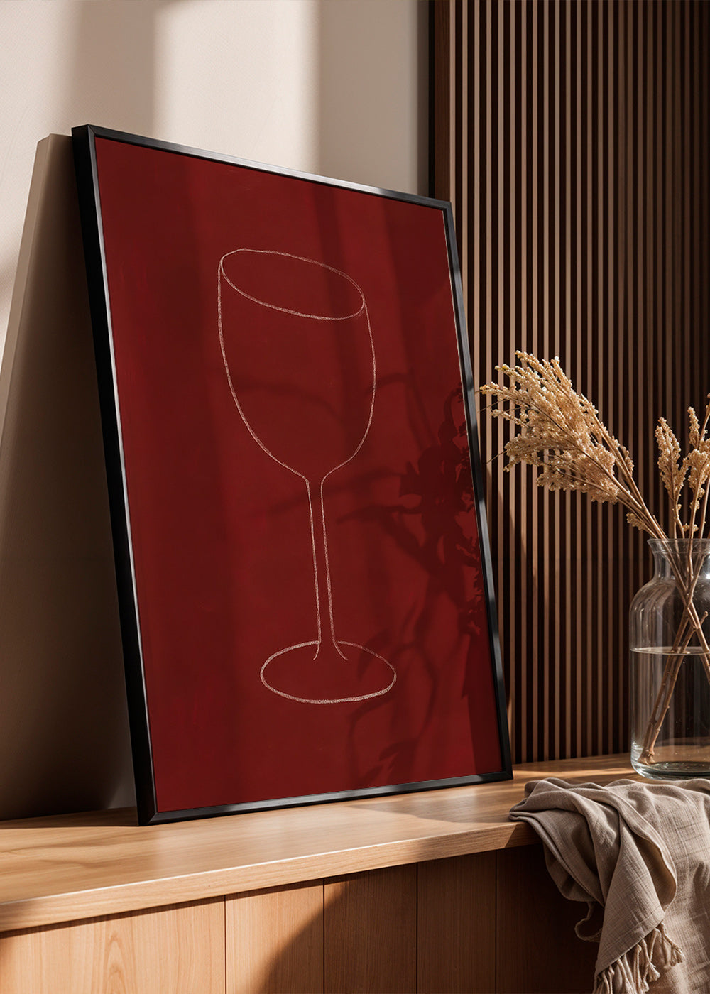 Køkkenkunst: vinglassilhuet – Product3