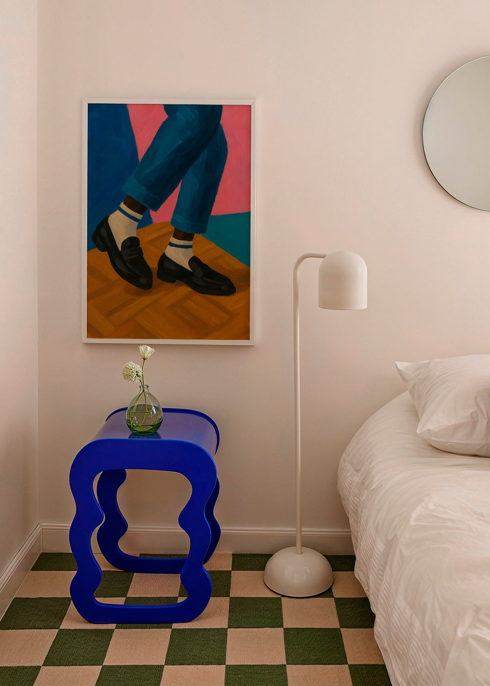 Loafers-illustration med stribede sokker – Product2