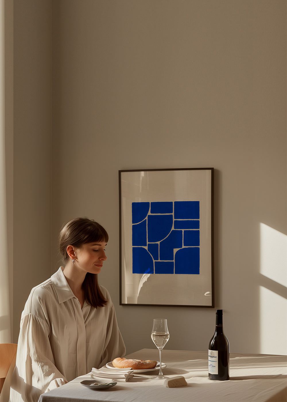Geometrisk plakat i dyb blå – Product3