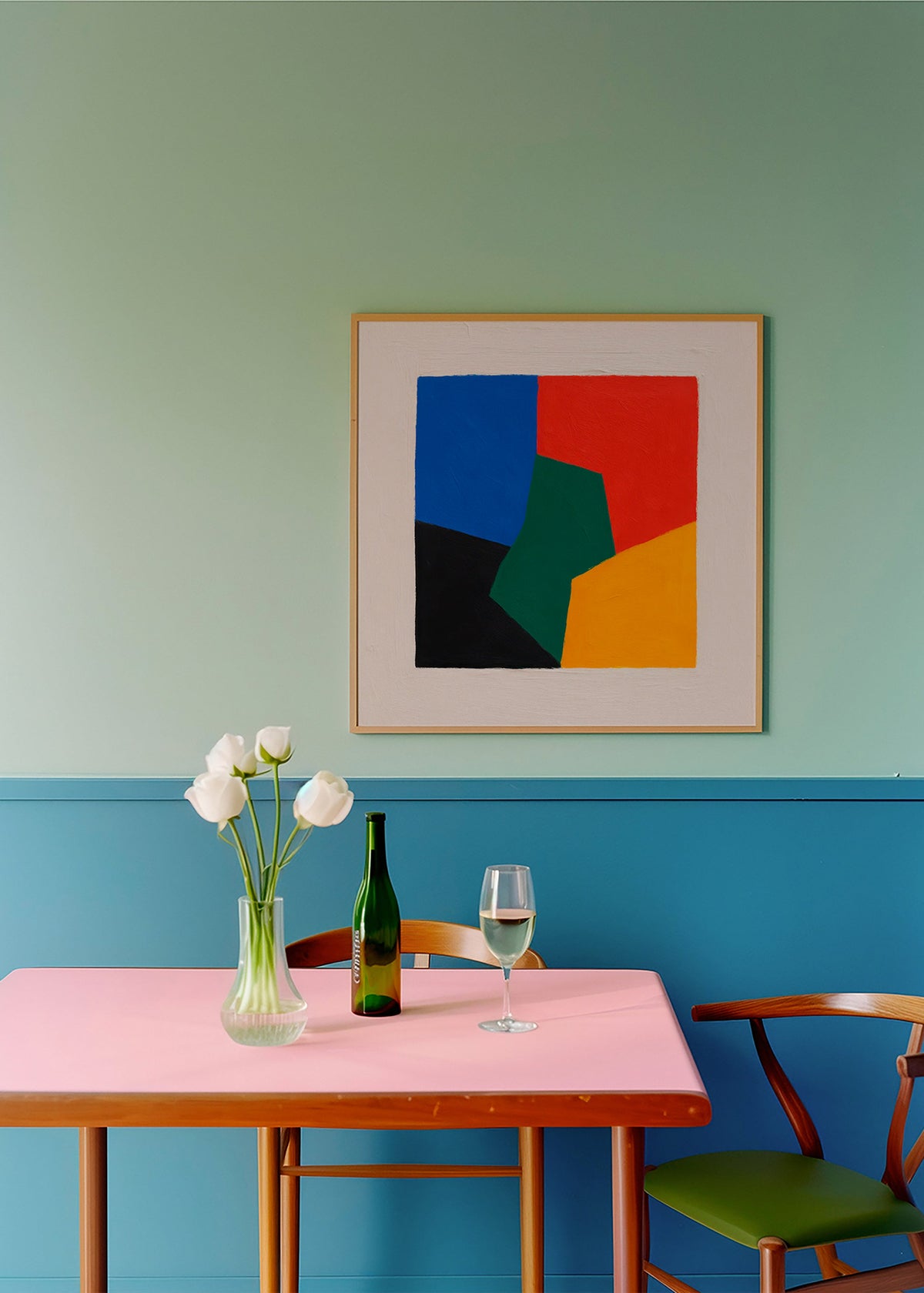 Geometrisk plakat farveblokke – Product1