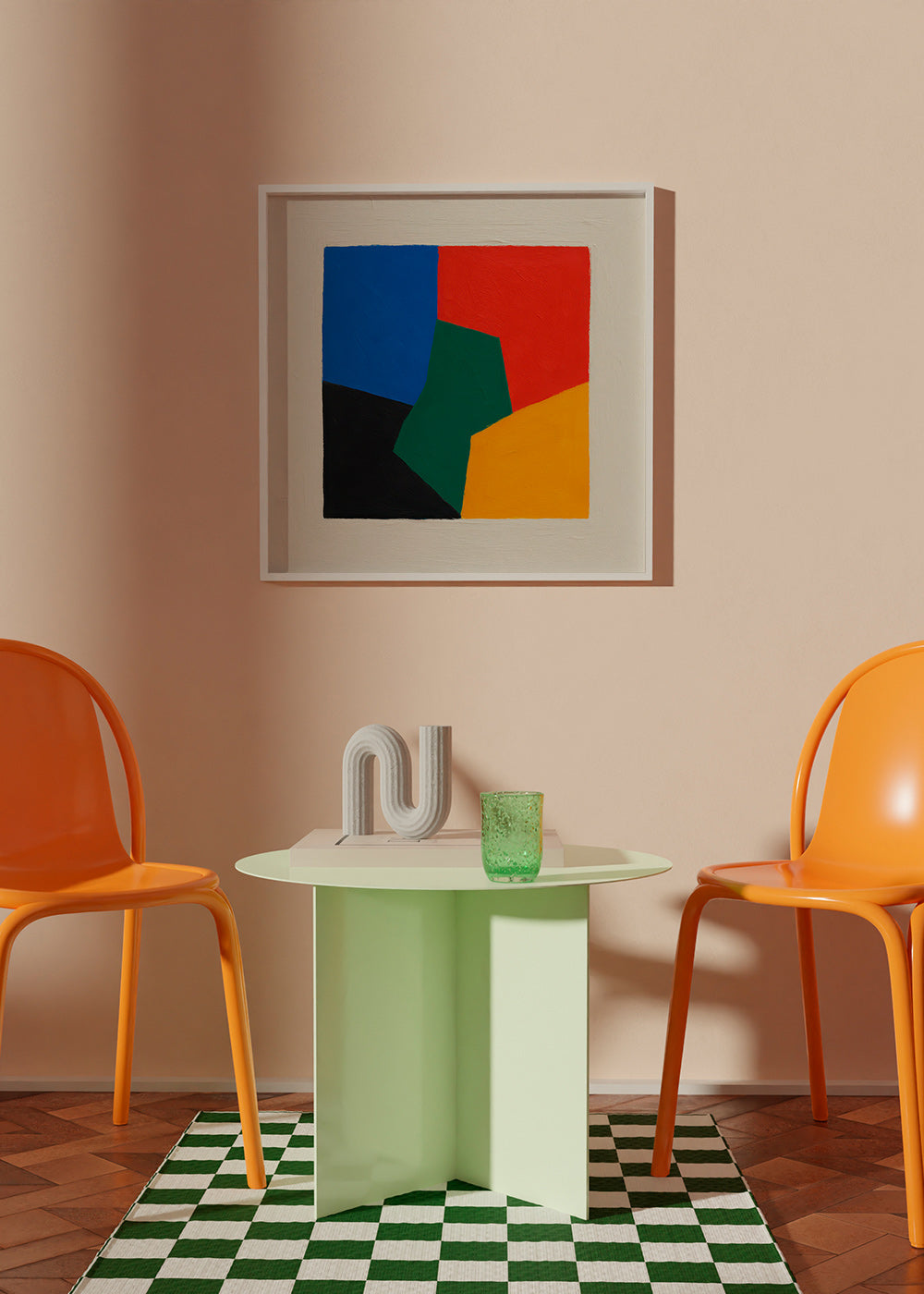Geometrisk plakat farveblokke – Product2