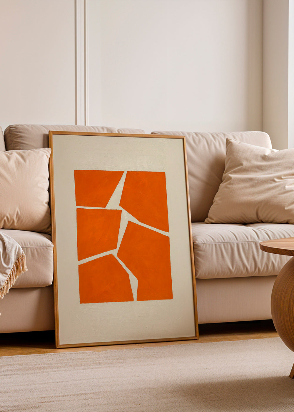 Geometrisk plakat terracotta fragmenter – Product2