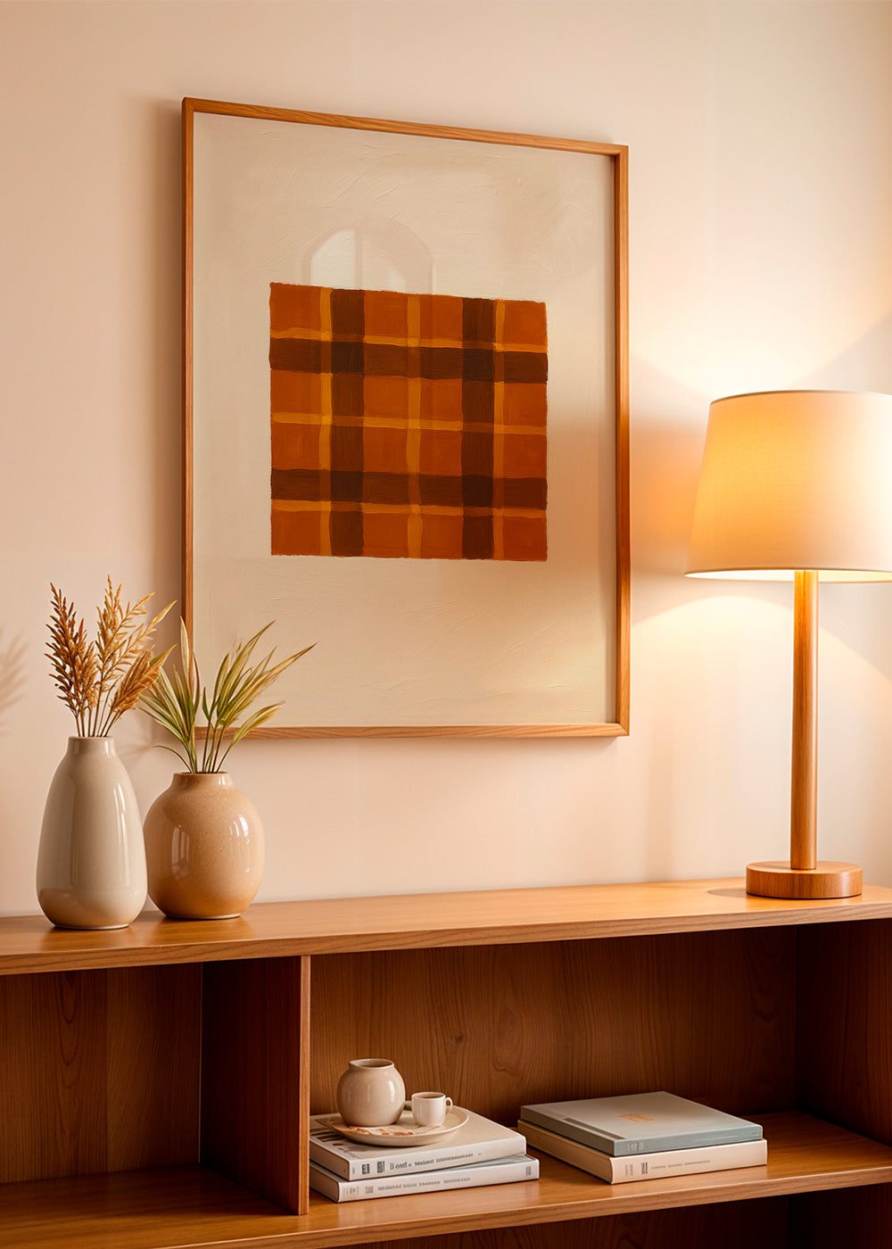 Geometrisk okker panel – Product2