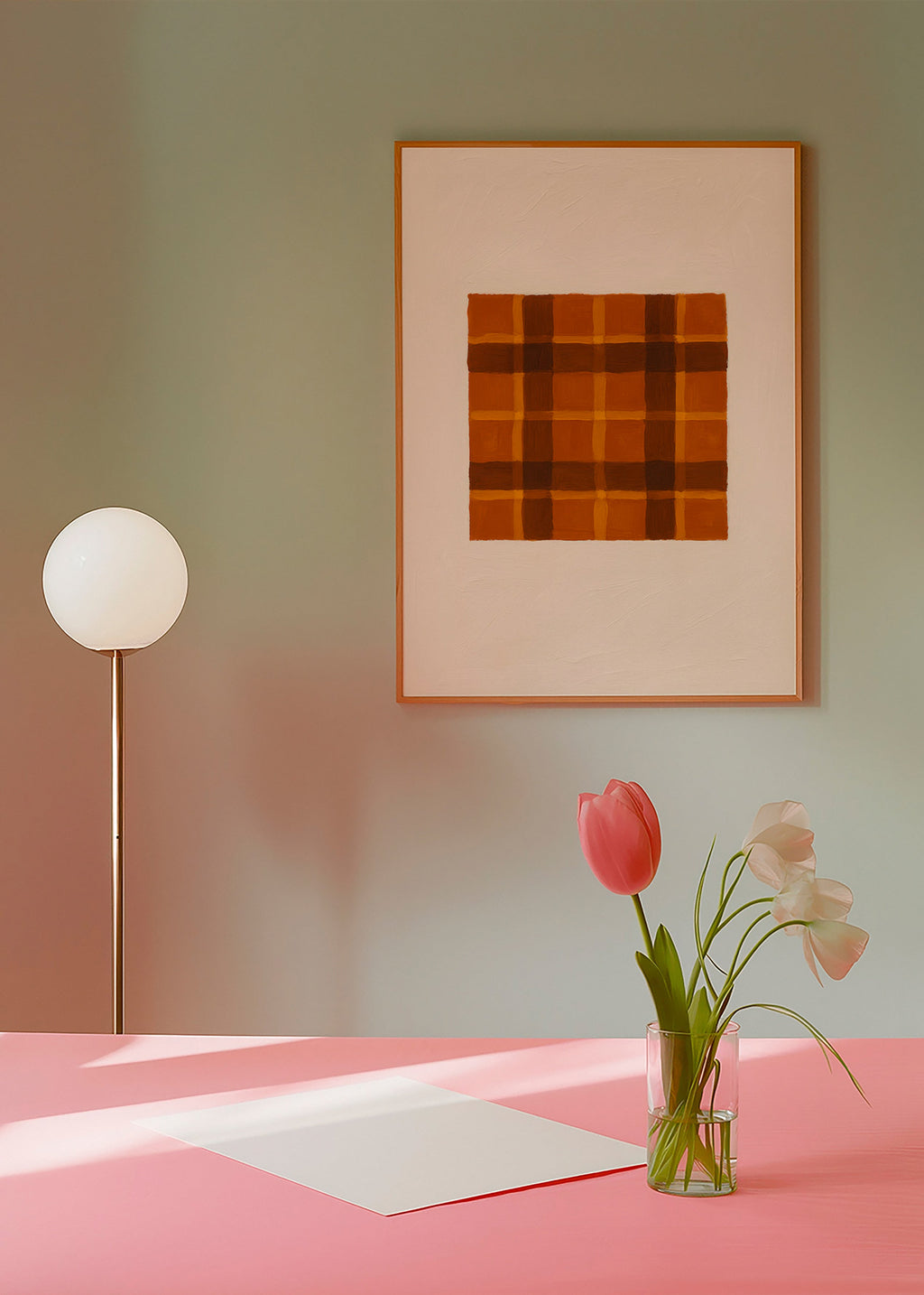 Geometrisk okker panel – Product3