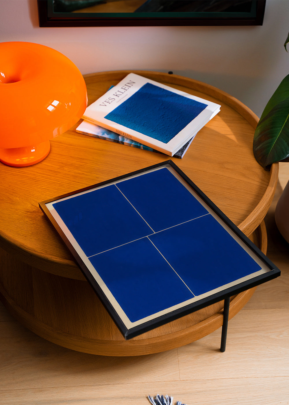 Geometrisk maleri med blå paneler – Product3