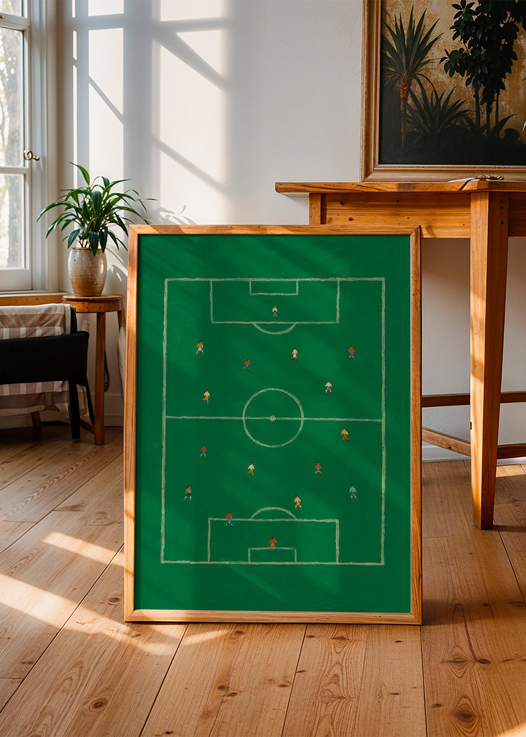 Sportkunst: illustreret fodboldbane – Product1