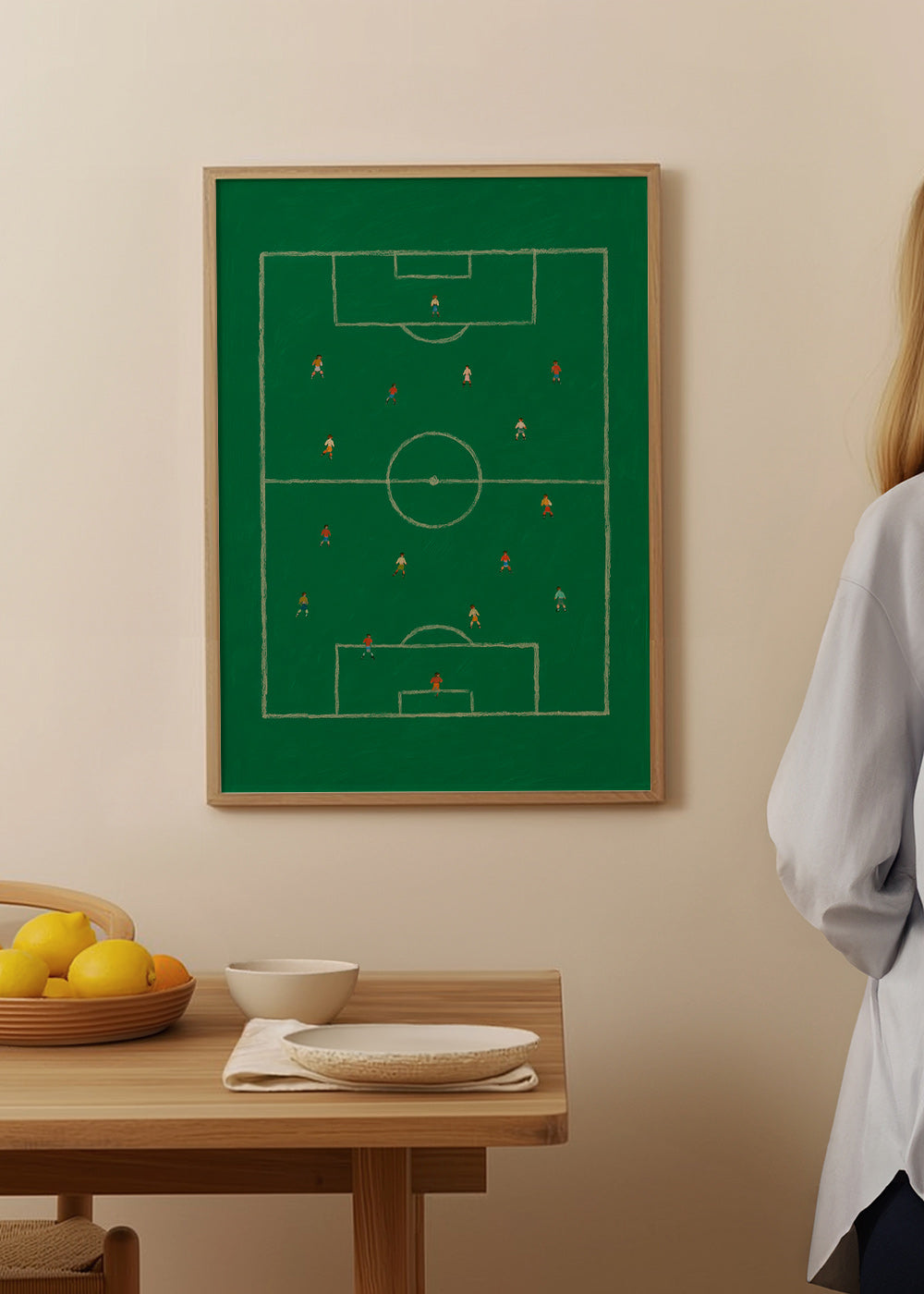 Sportkunst: illustreret fodboldbane – Product2