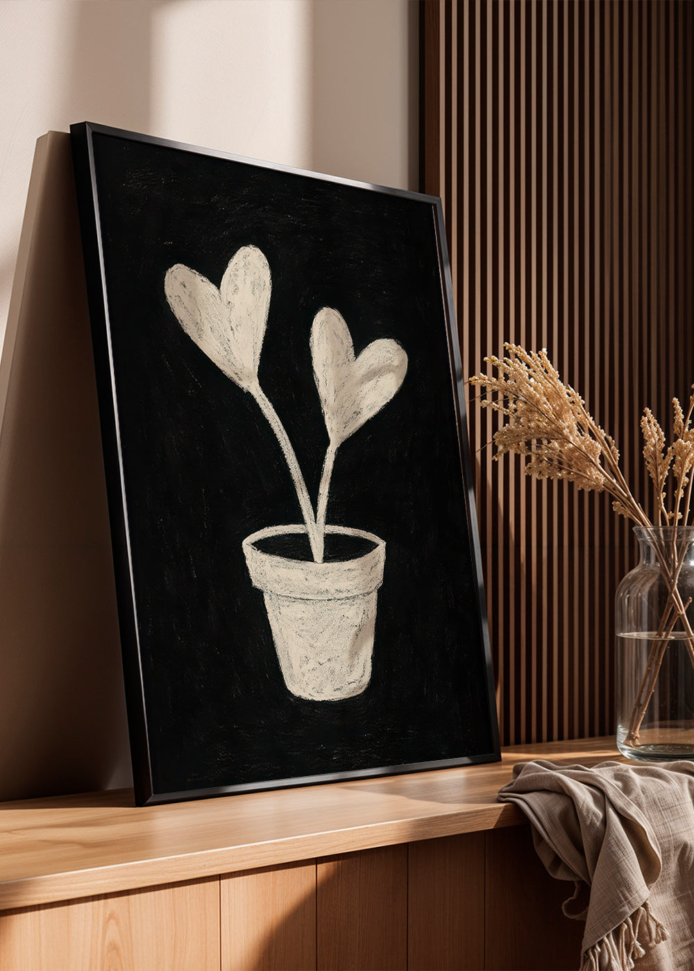 Botanisk plakat hjerteblade i potte – Product3