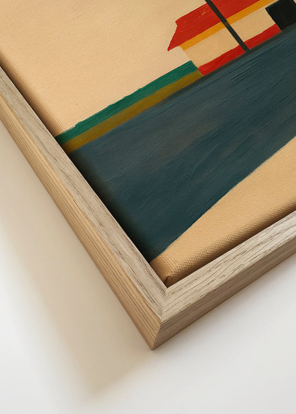 Køkkenkunst minimalistisk med diner og gyldent bue – Canvas detail