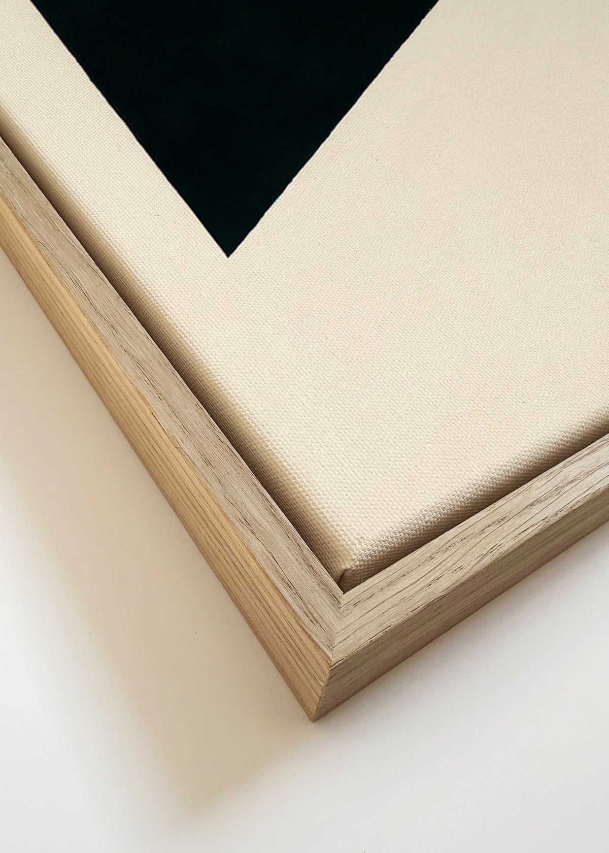 Minimalistisk design med geometrisk flag – Canvas detail