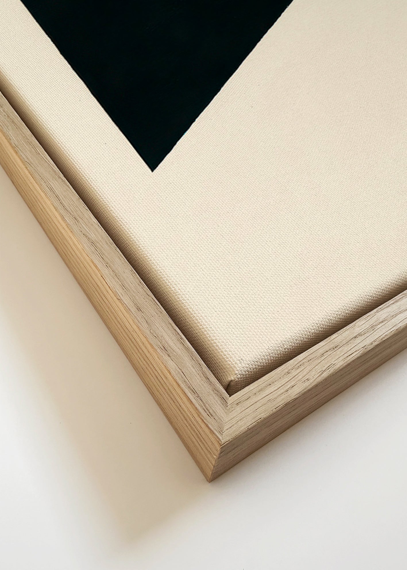 Minimalistisk design med geometrisk flag – Canvas detail