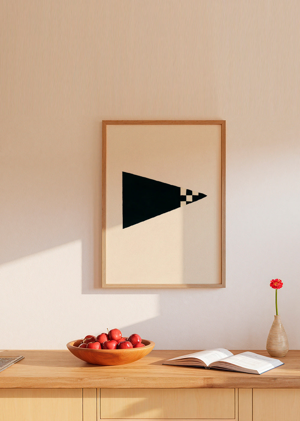 Minimalistisk design med geometrisk flag – Product1