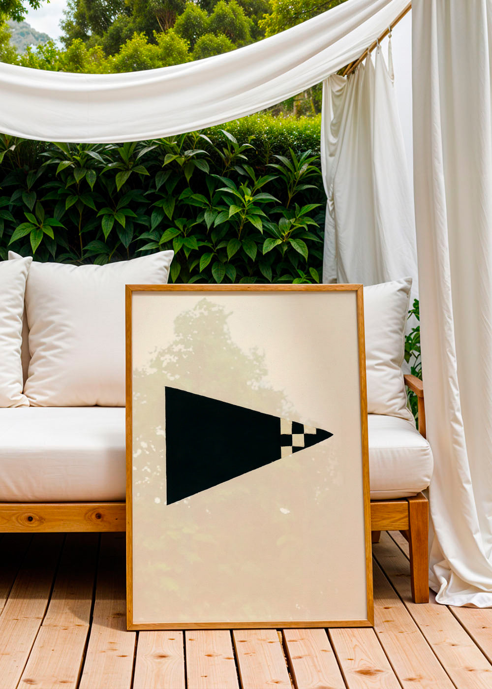 Minimalistisk design med geometrisk flag – Product3