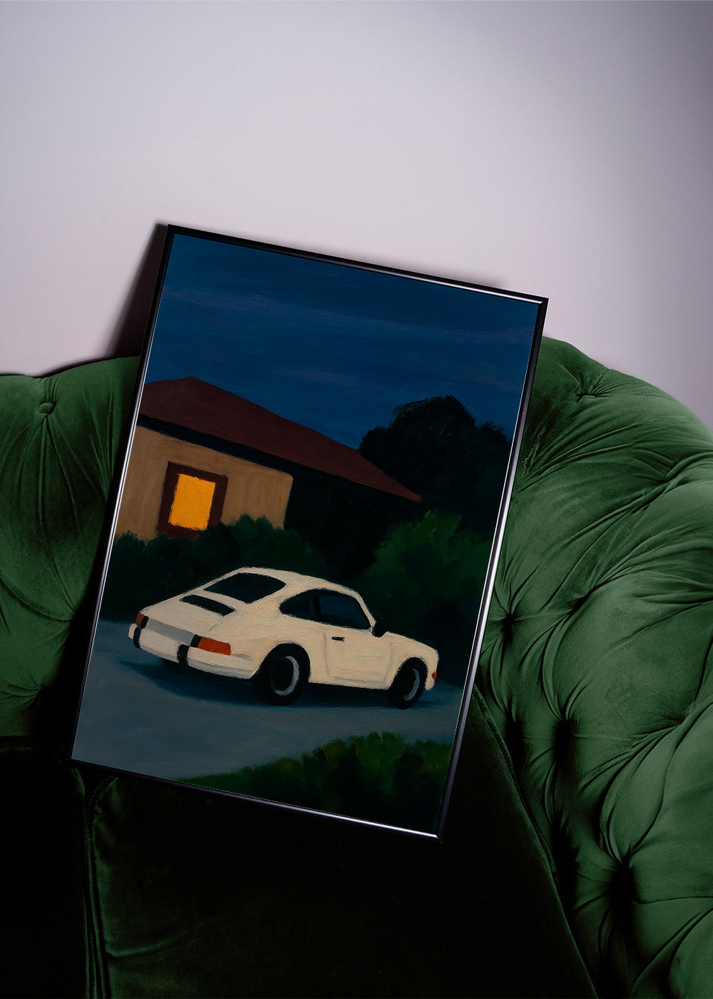 Vintage bil plakat i natlig kørsel – Product1