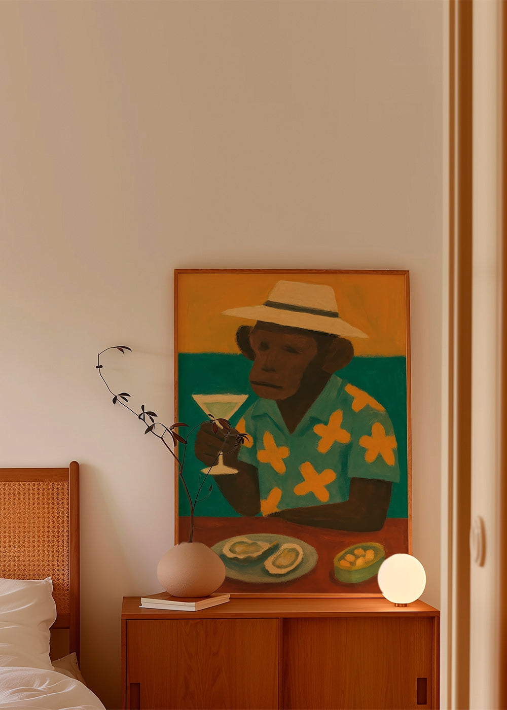 Køkkenkunst med abe og cocktail – Product1