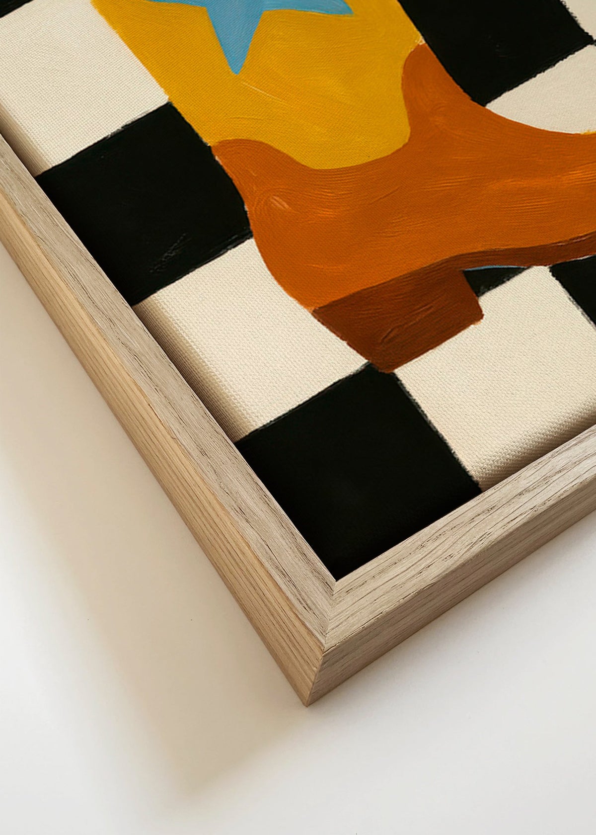 Illustration af cowboystøvle med stjerne – Canvas detail