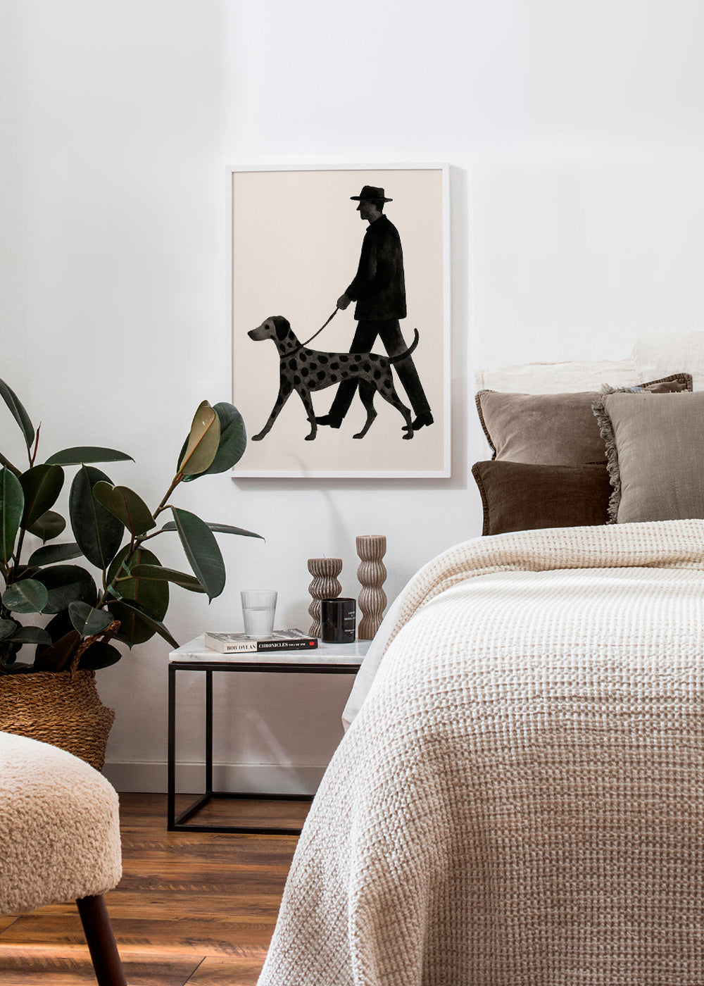 Billede hund gåtur silhuet – Product2