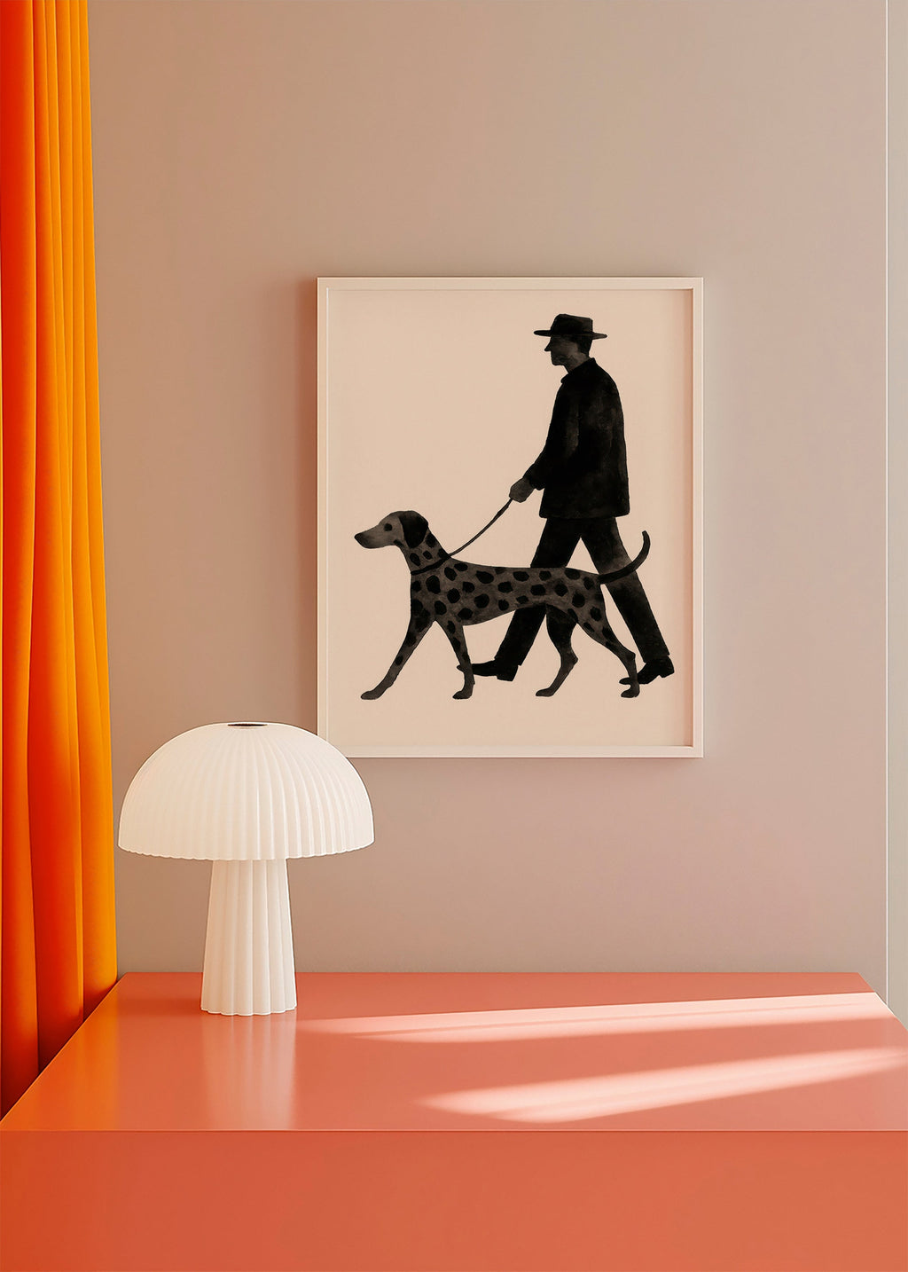 Billede hund gåtur silhuet – Product3