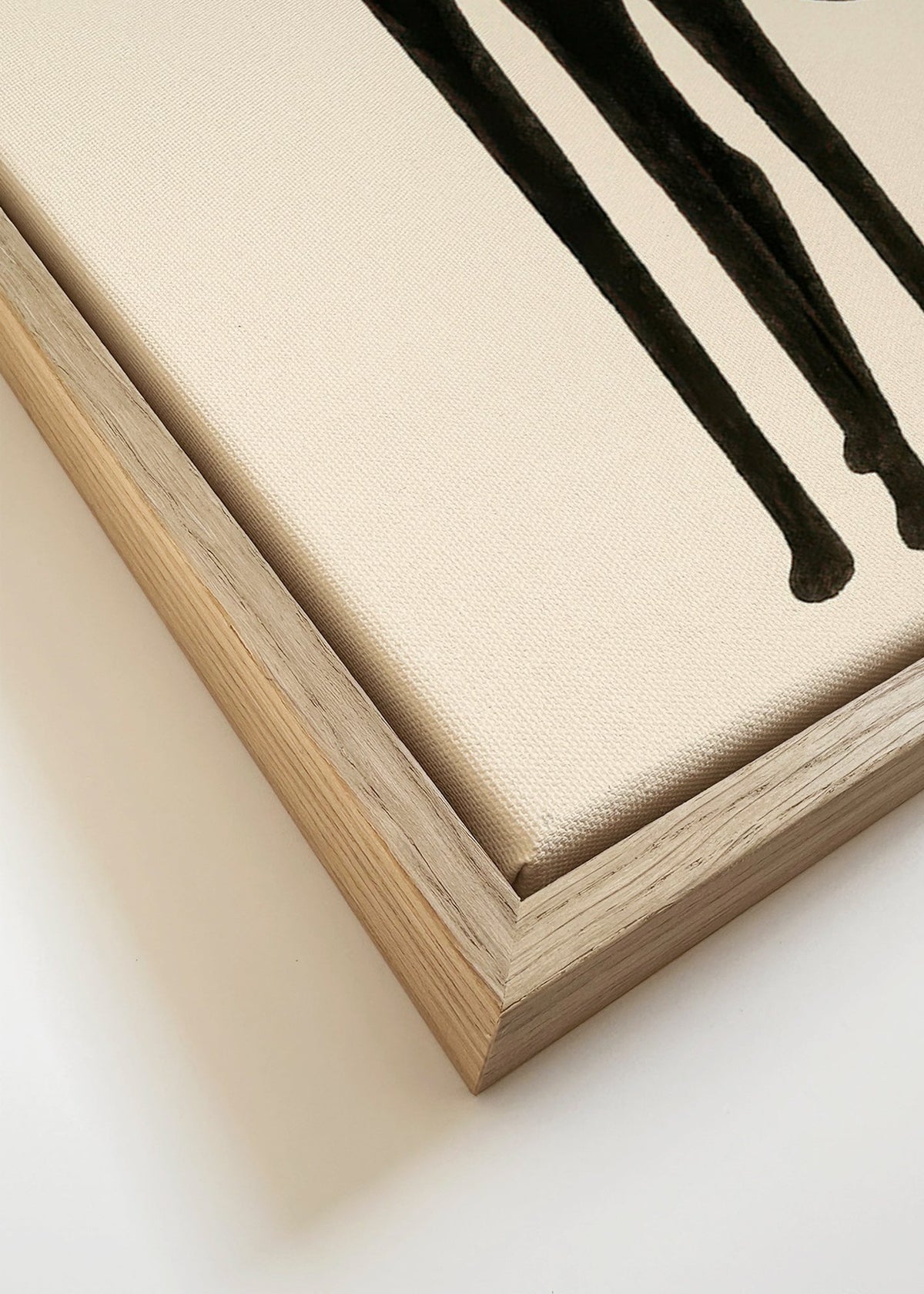 Plakat med forlænget katte-silhuet – Canvas detail