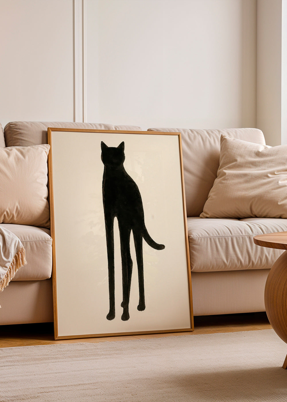 Plakat med forlænget katte-silhuet – Product2