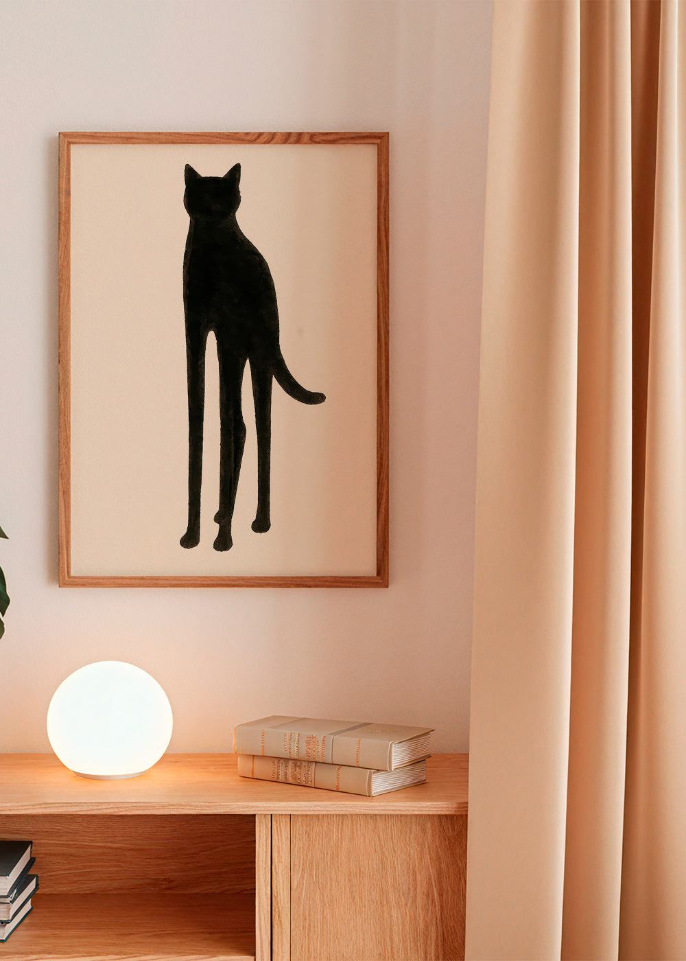 Plakat med forlænget katte-silhuet – Product3