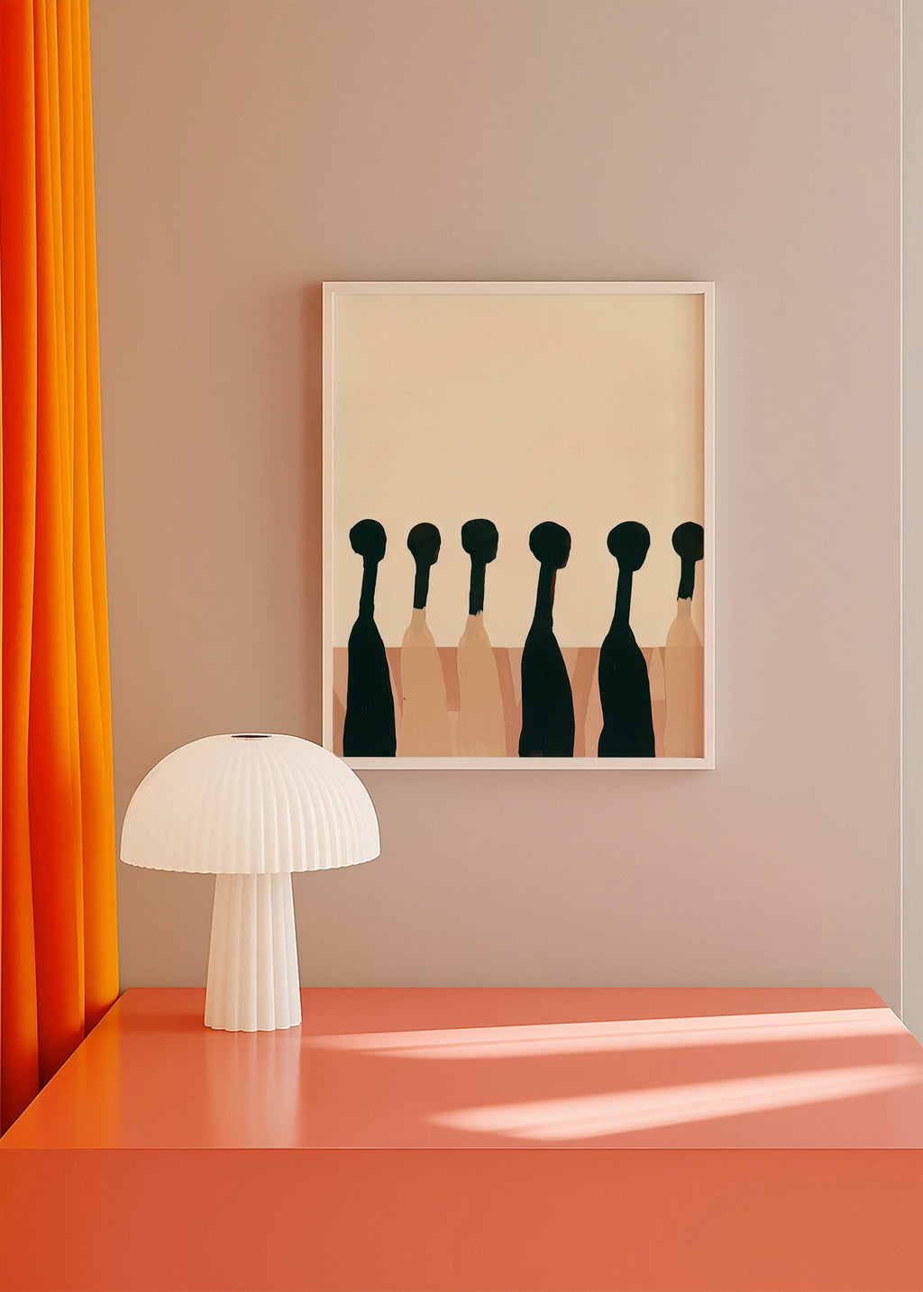 Abstrakt kunst med udstrakte figurer – Product1