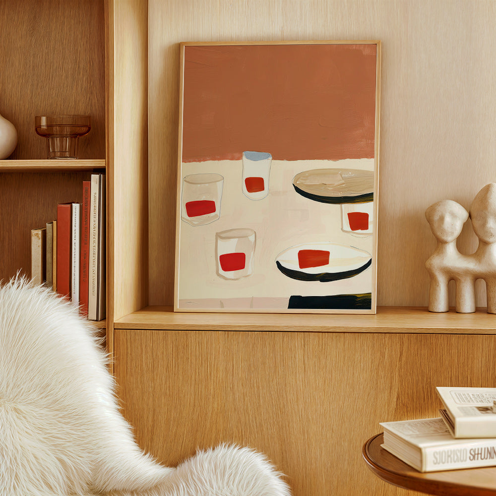 Køkkenkunst med glas og tallerkener – Product1