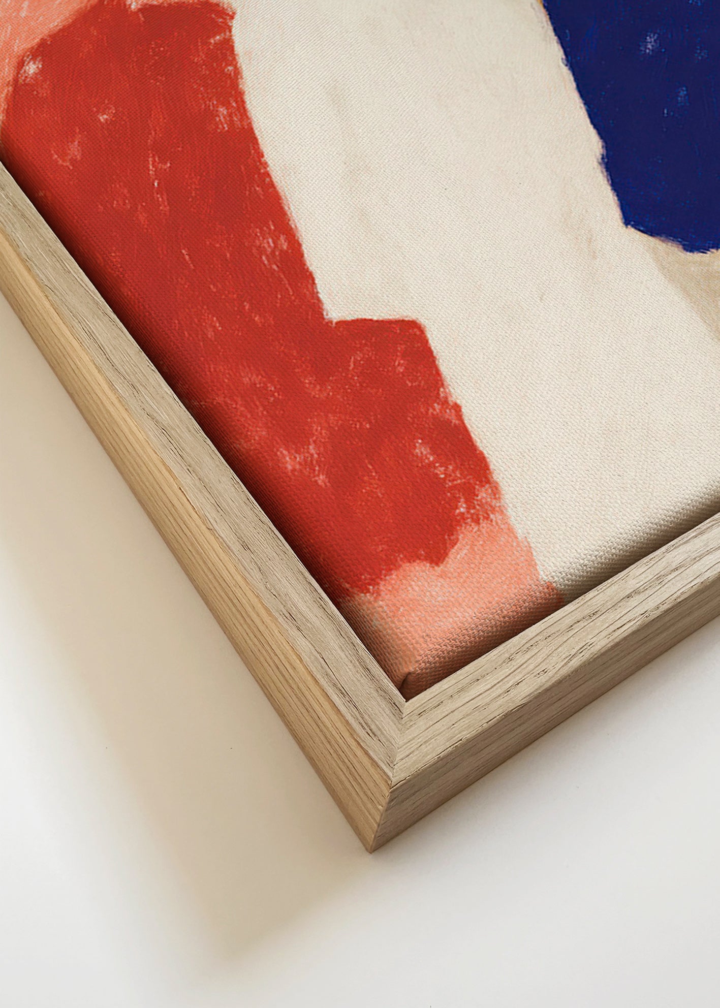 Abstrakt kunst med figurrække – Canvas detail