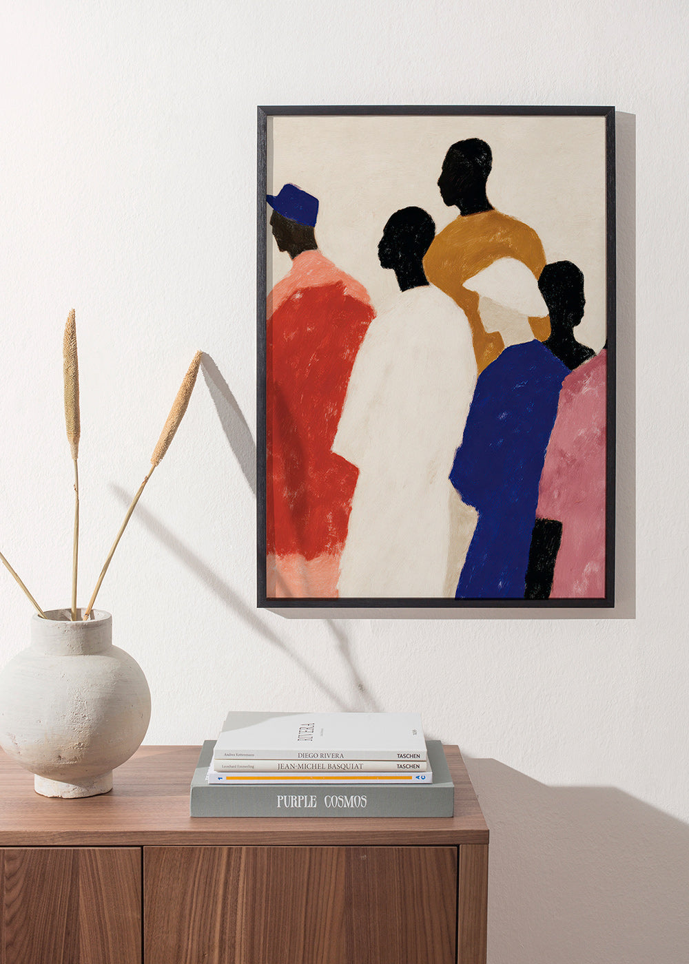 Abstrakt kunst med figurrække – Product2