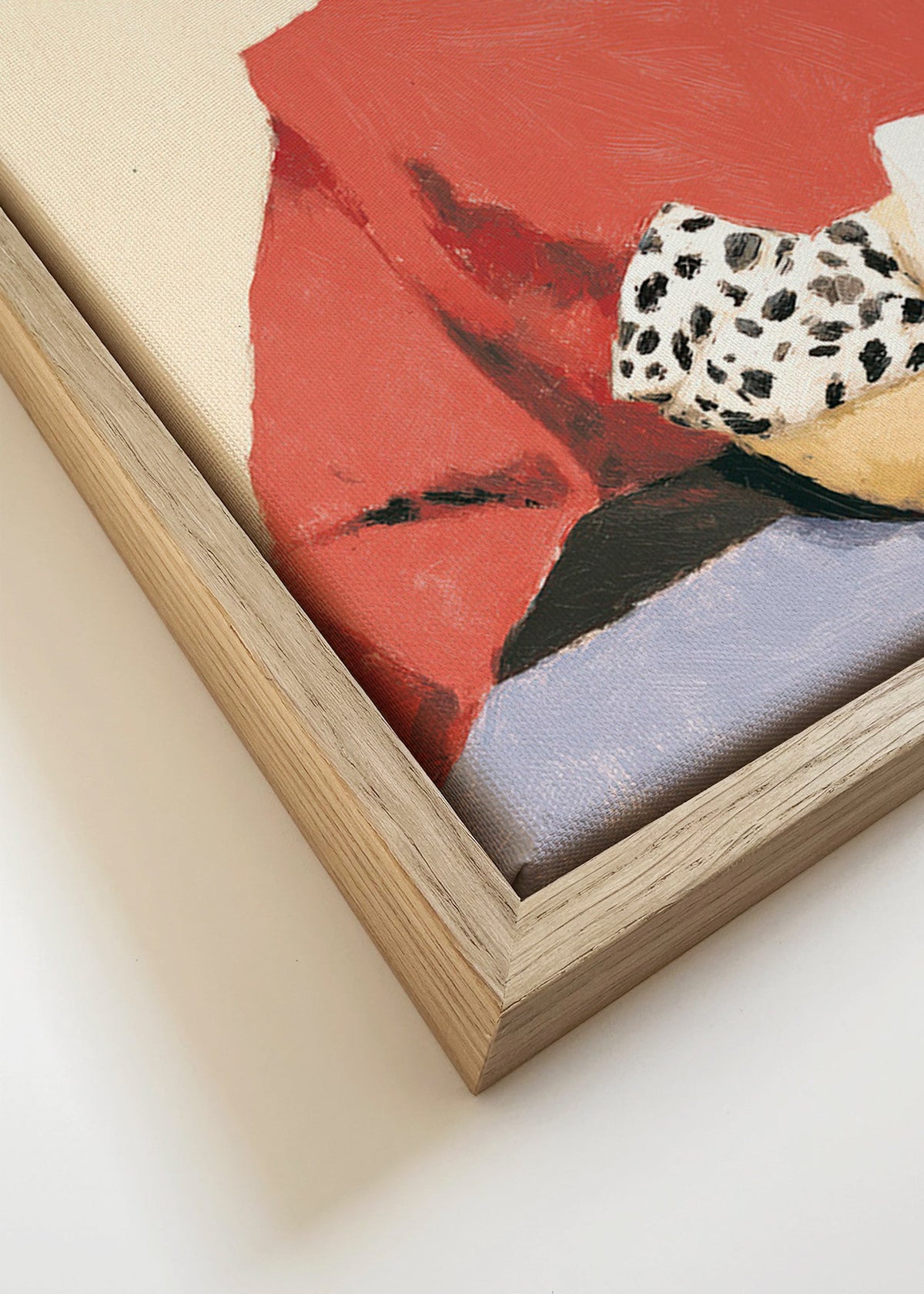 Køkkenkunst: kvinde med skål – Canvas detail