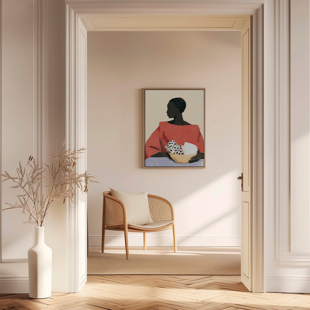 Køkkenkunst: kvinde med skål – Canvas2