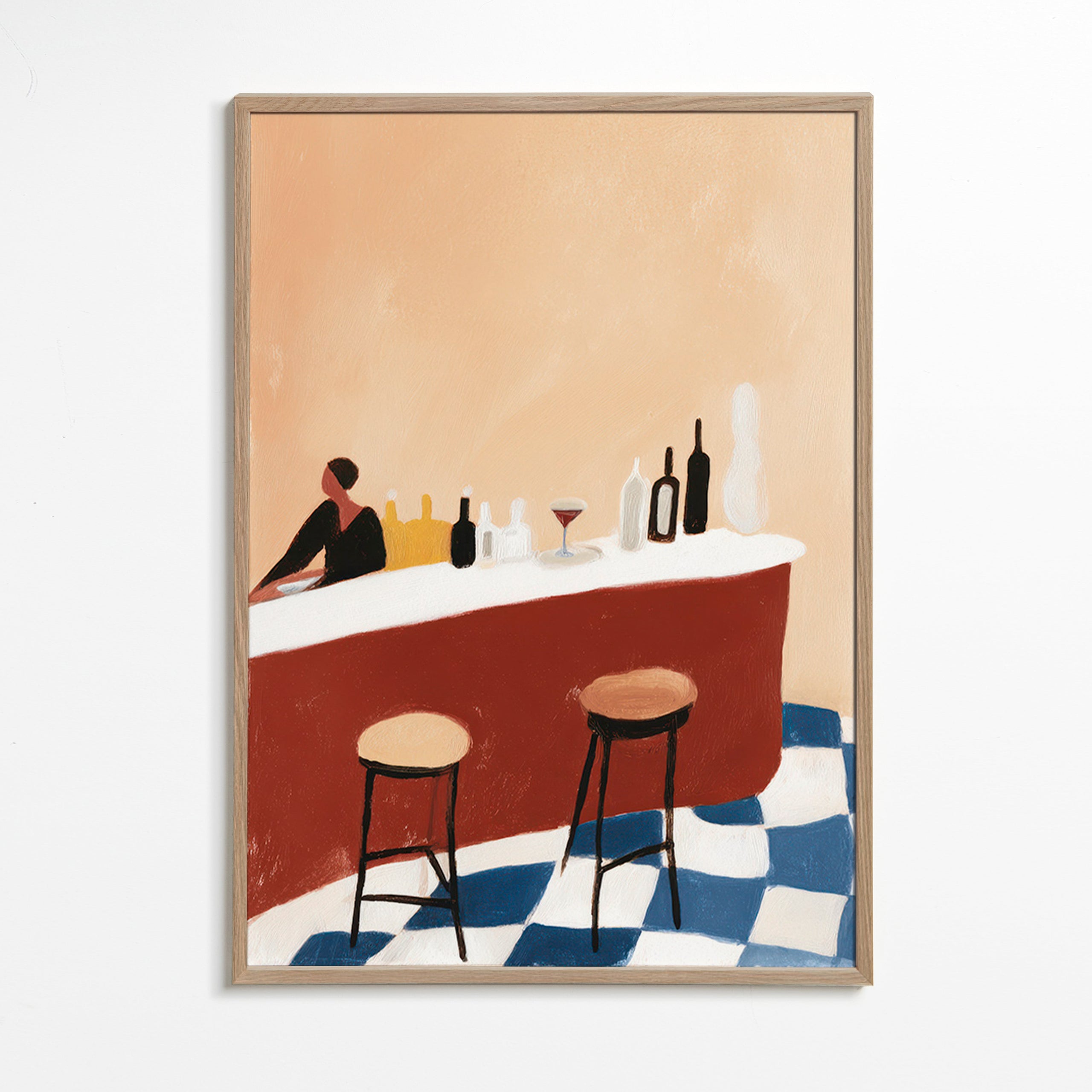 Køkkenkunst: bar med glas – Oak Frame