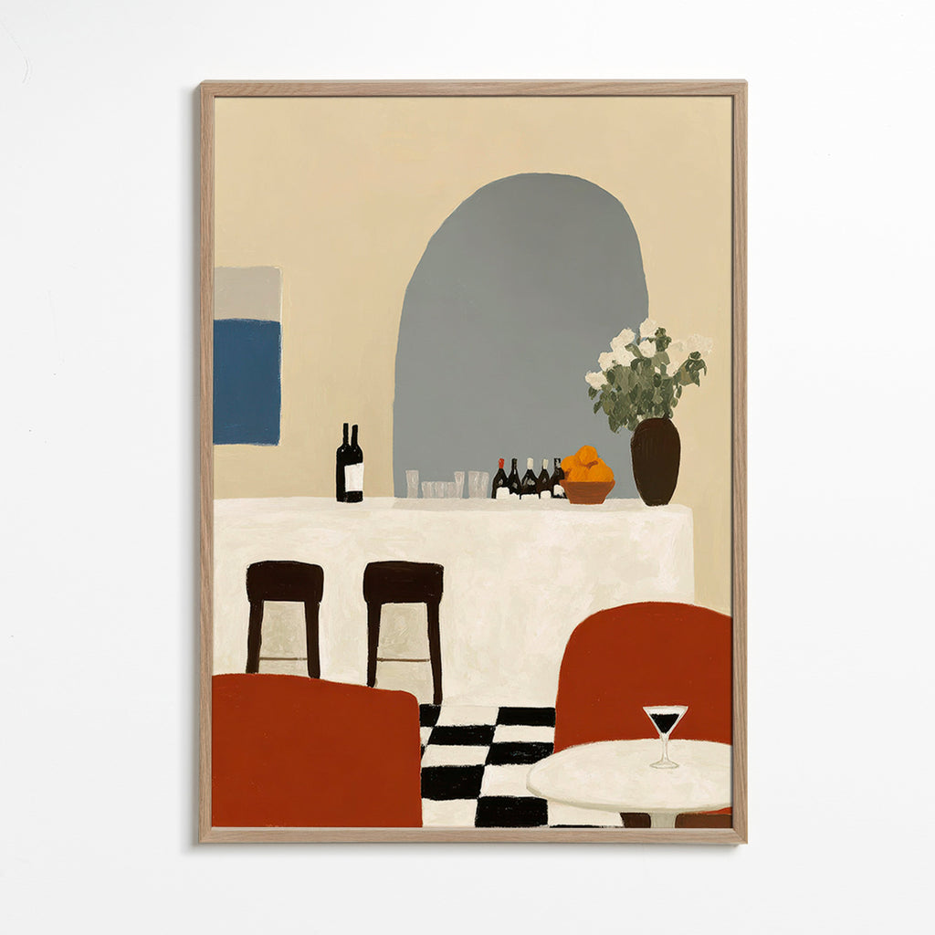 Køkkenkunst med bue og minimalistisk bar – Oak Frame