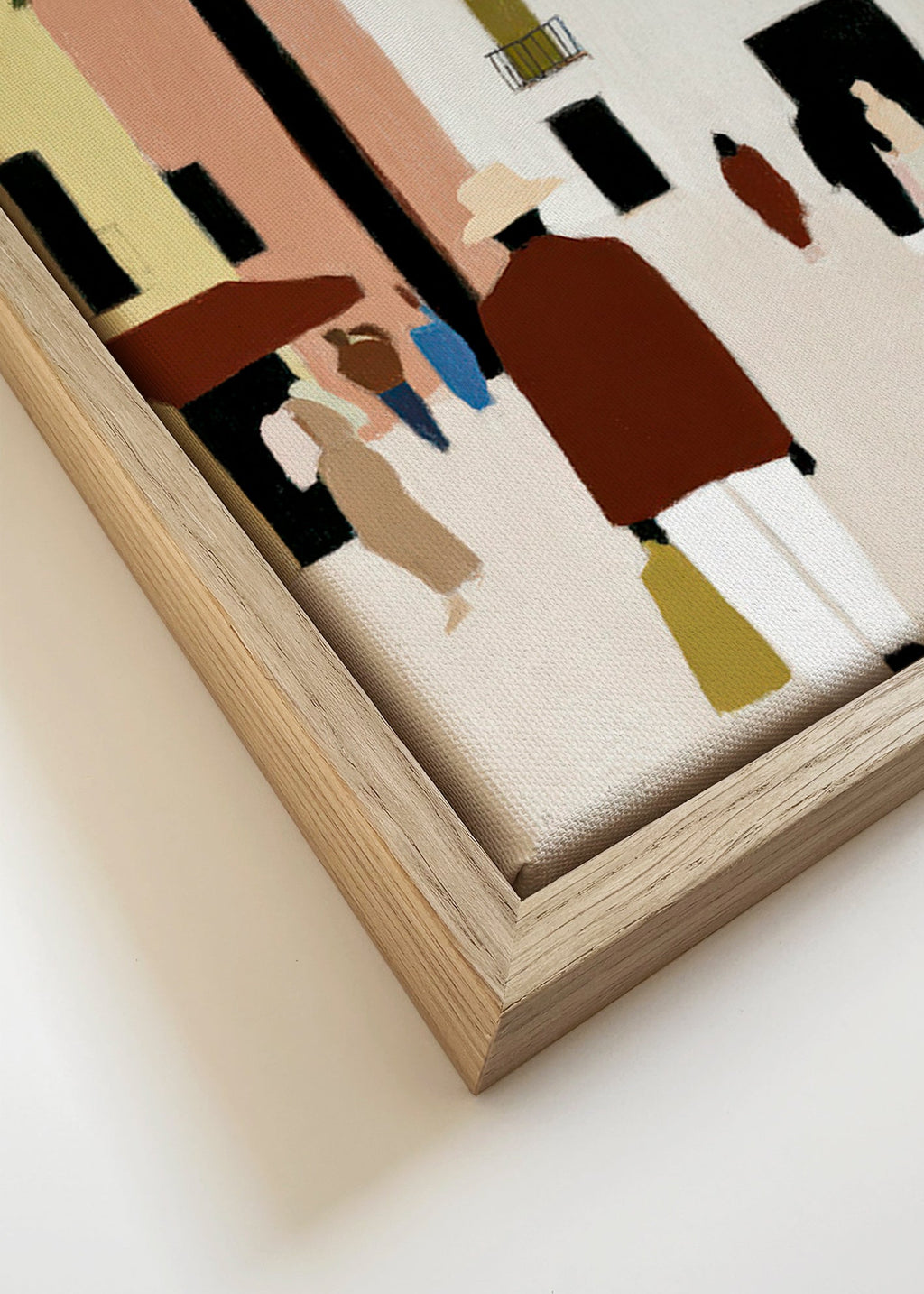 Køkkenkunst: Middelhavs-gåtur med palme – Canvas detail