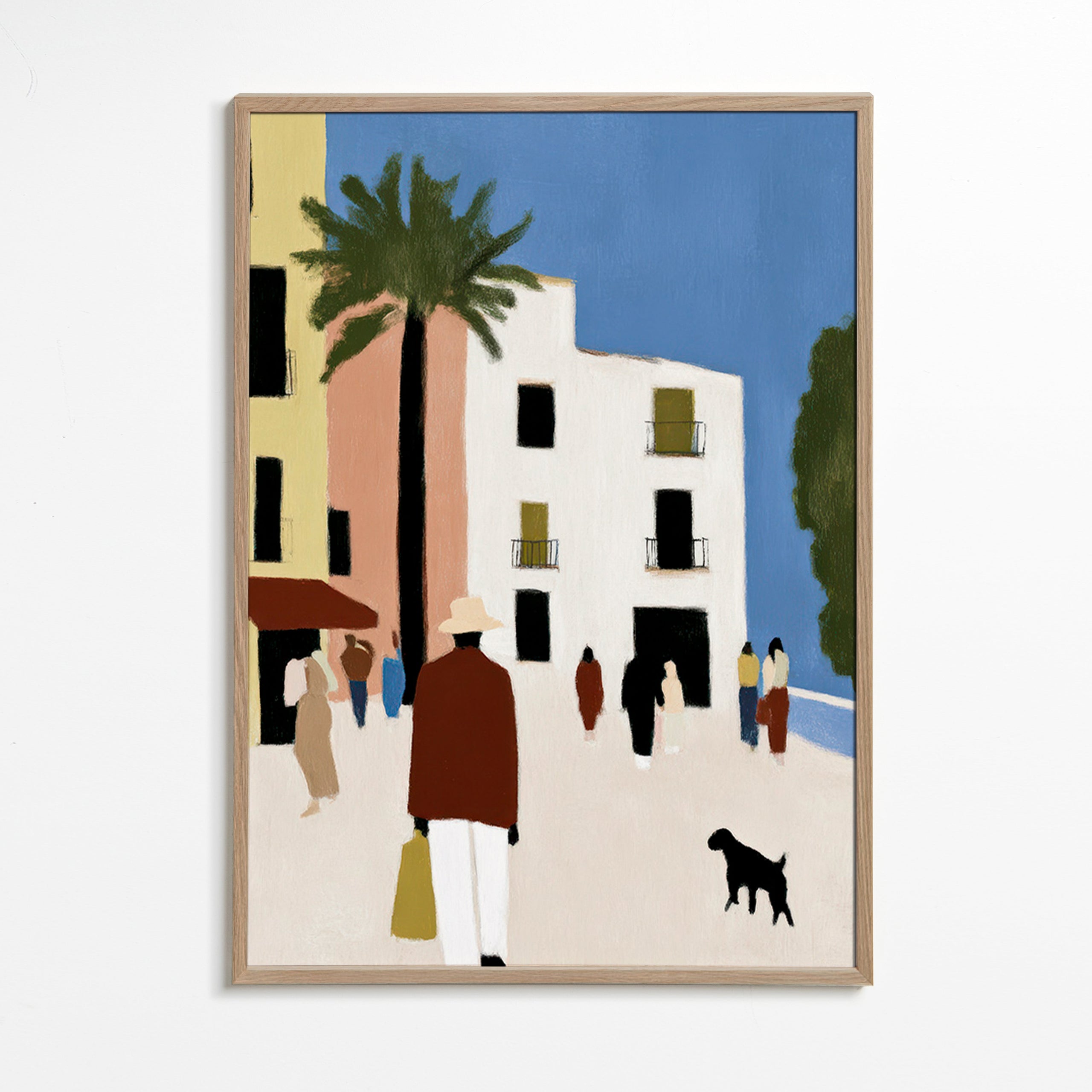 Køkkenkunst: Middelhavs-gåtur med palme – Oak Frame