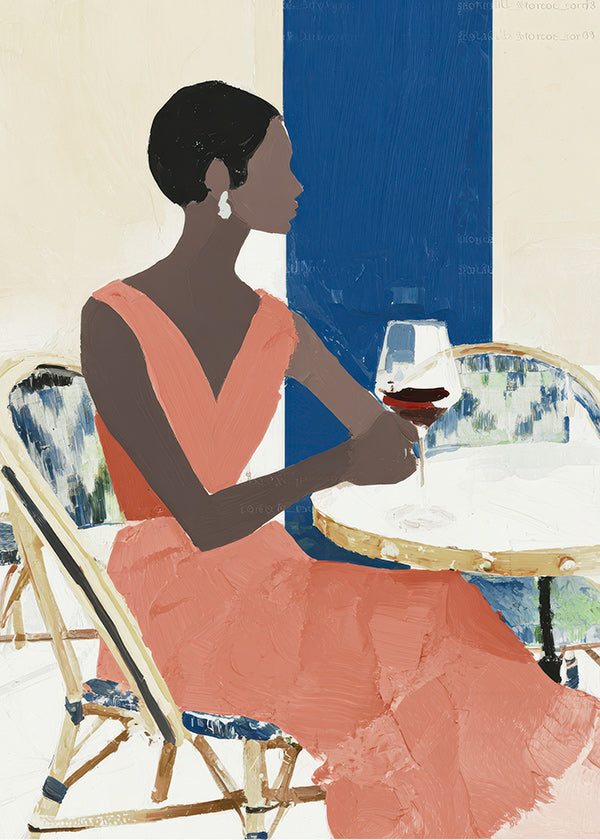 Køkkenkunst kvinde med vin