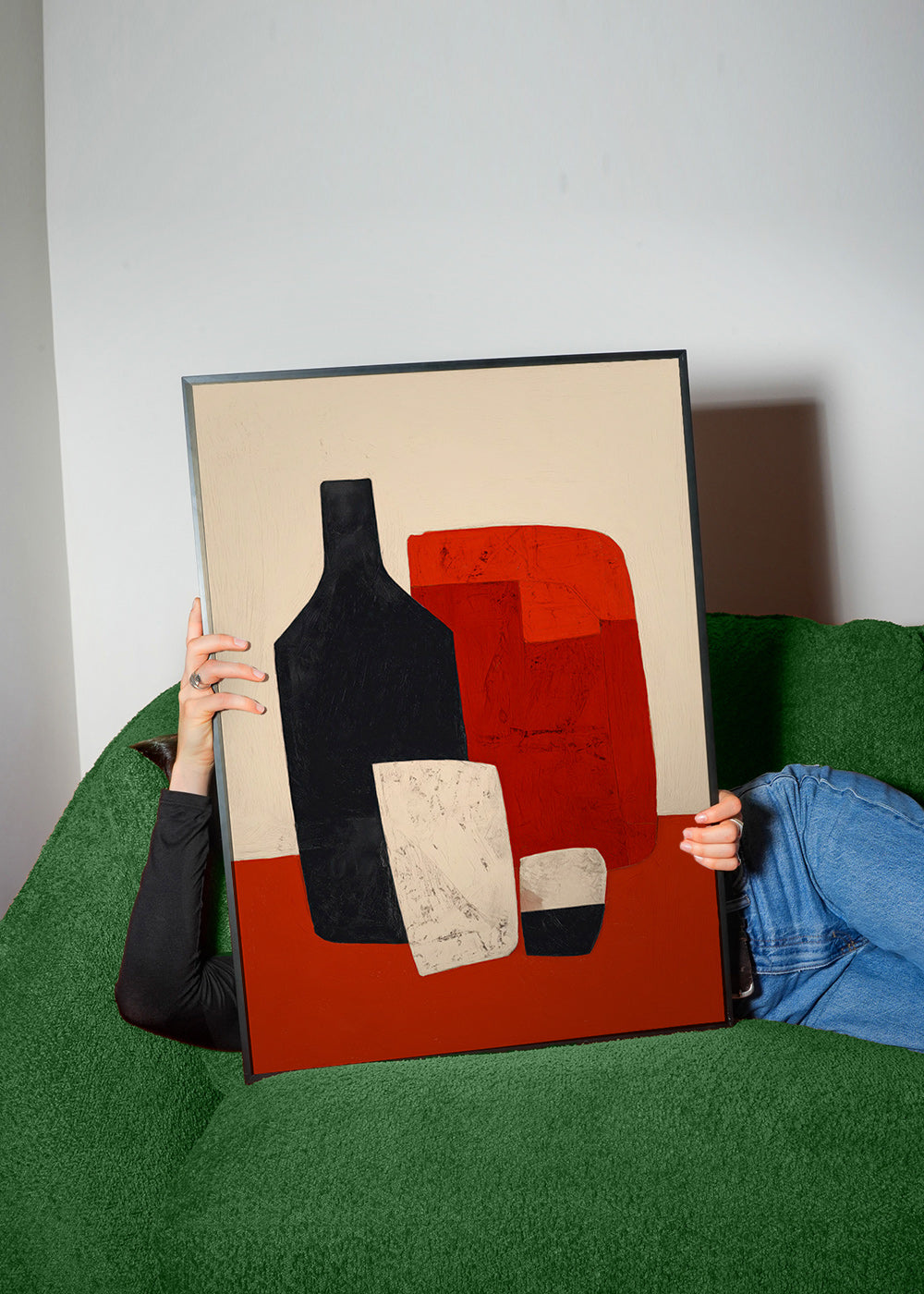 Køkkenkunst med geometrisk flaske og glas – Product2