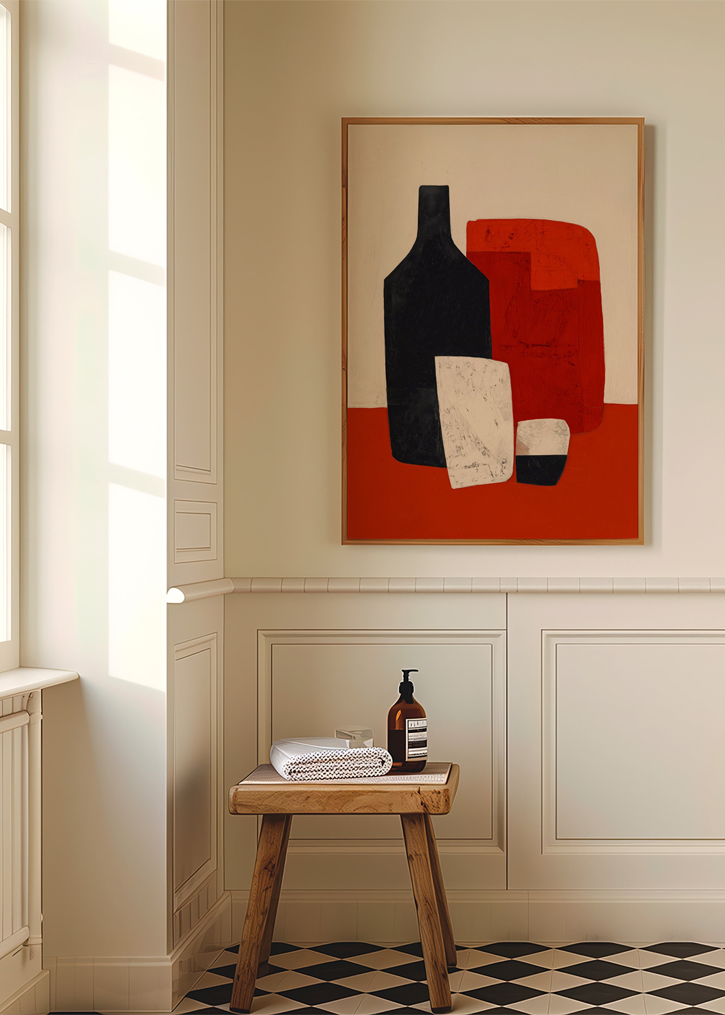 Køkkenkunst med geometrisk flaske og glas – Product3