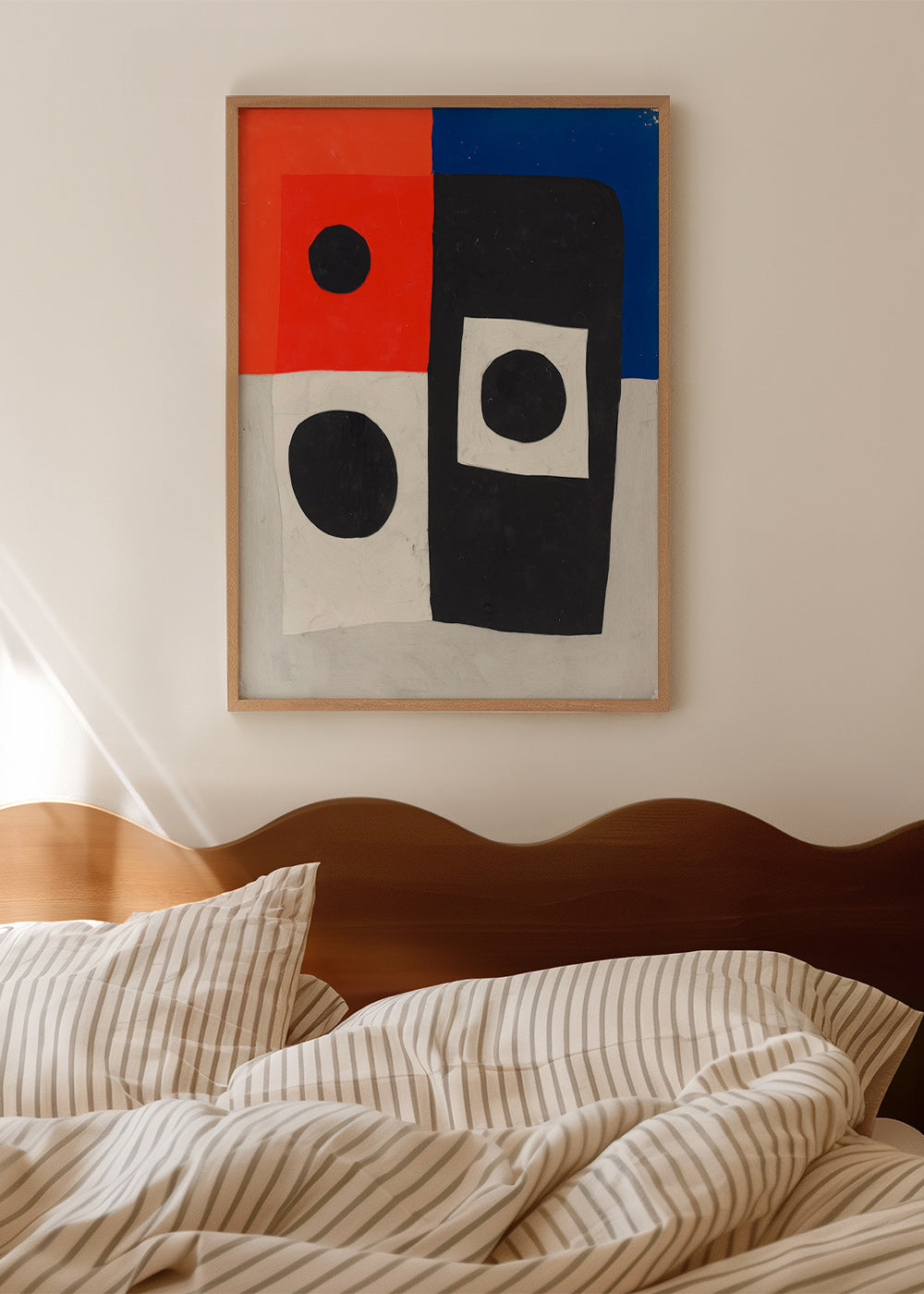 Geometrisk plakat med blokke og cirkler – Product2