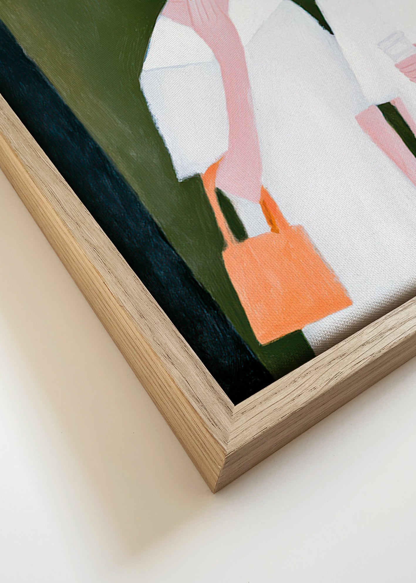 Illustration af to figurer, der ryger i blide toner – Canvas detail