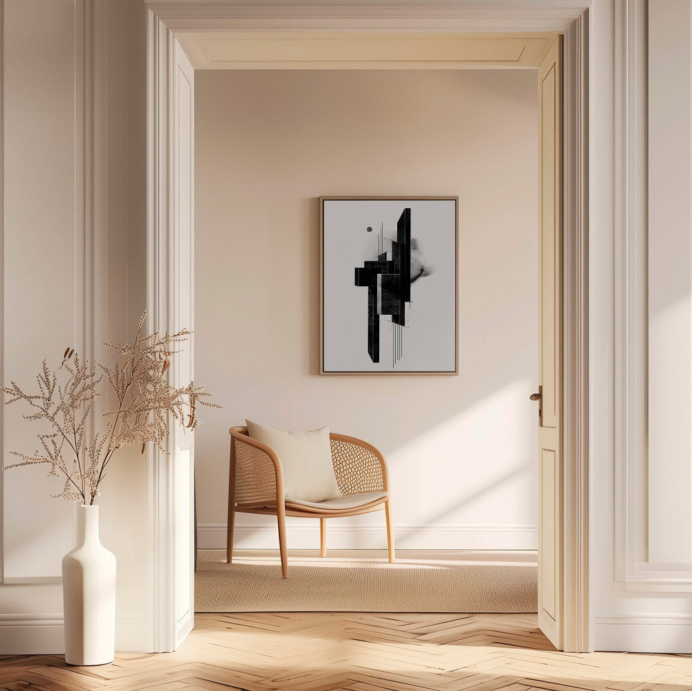 Geometrisk plakat Monolit struktur – Canvas1
