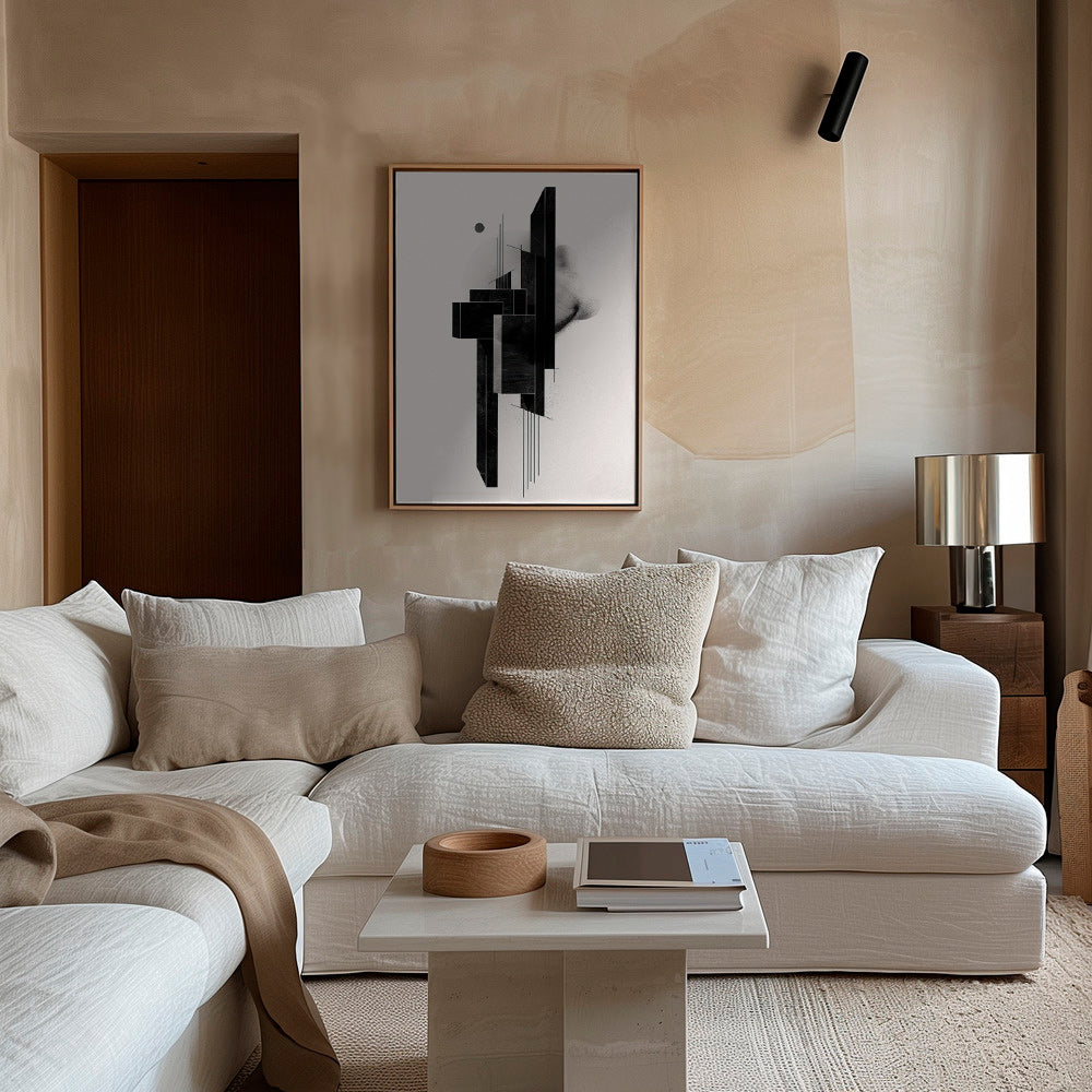 Geometrisk plakat Monolit struktur – Canvas2