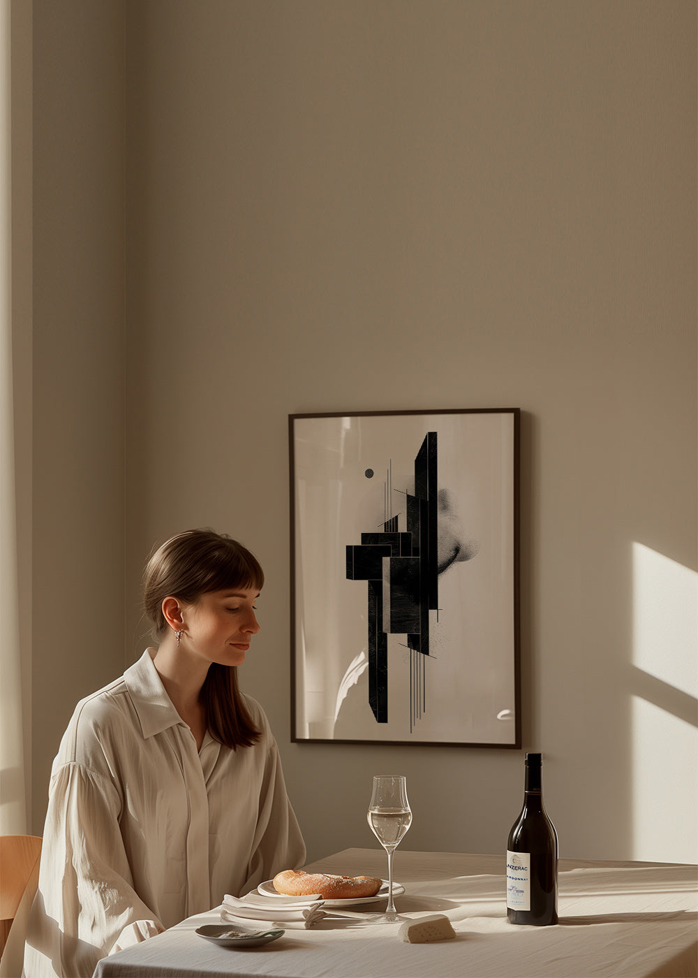 Geometrisk plakat Monolit struktur – Product2