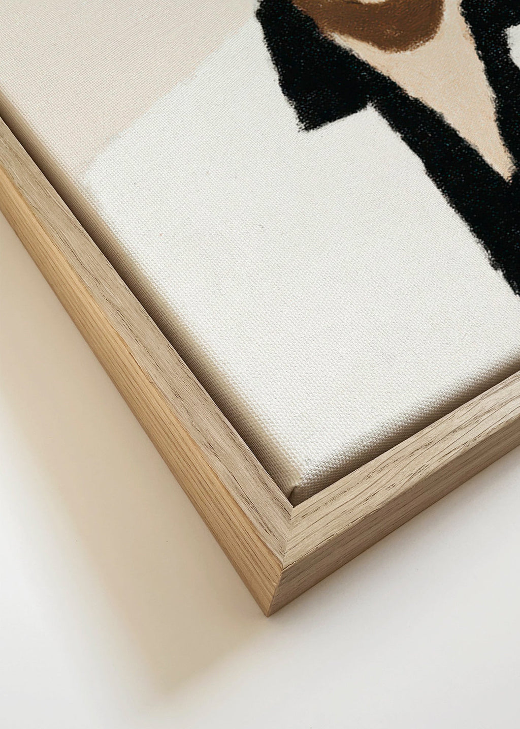 Illustration portræt minimalistisk med ikonisk udtryk – Canvas detail